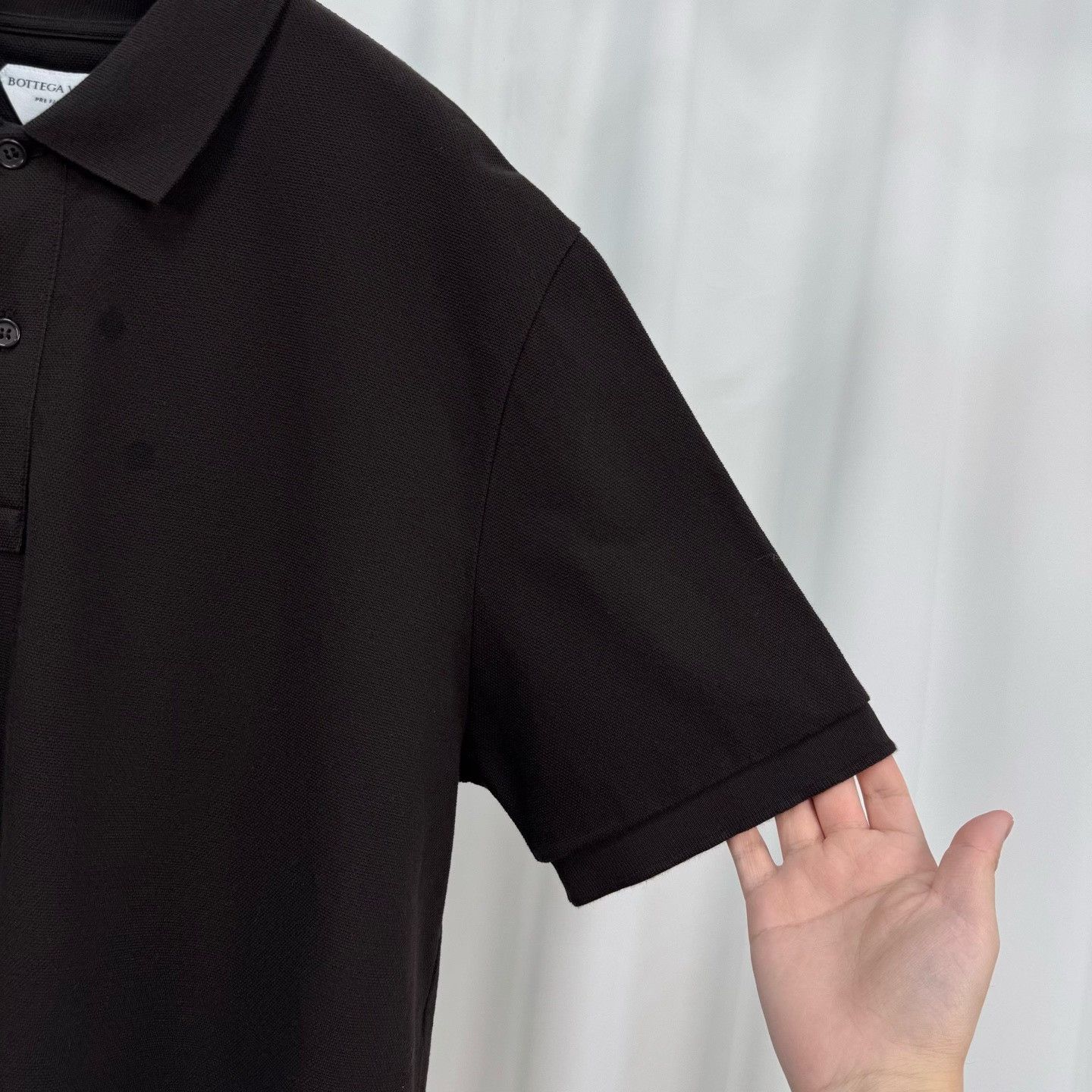 Bottega Veneta Bottega Veneta Brown Cotton Polo Shirt Size L Size US L / EU 52-54 / 3 - 5 Thumbnail