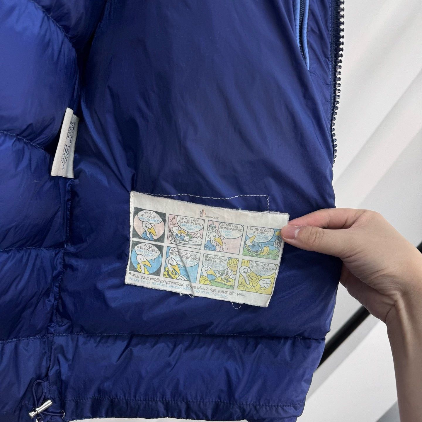 Moncler Moncler Logo Patch Hooded Puffer Jacket Blue Size 4 Size US XL / EU 56 / 4 - 6 Thumbnail