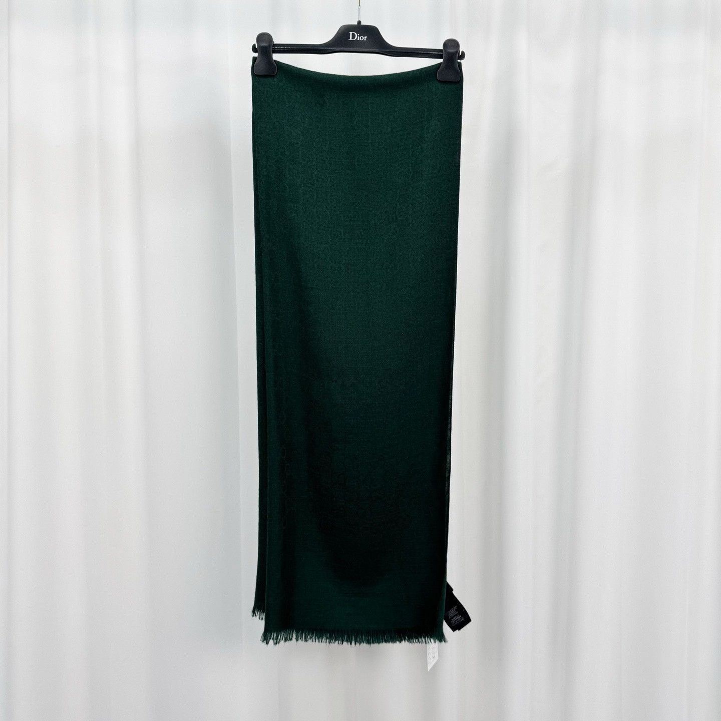 Gucci Gucci Monogram Silk Wool Scarf 70x190cm ONE SIZE Size ONE SIZE - 2 Thumbnail