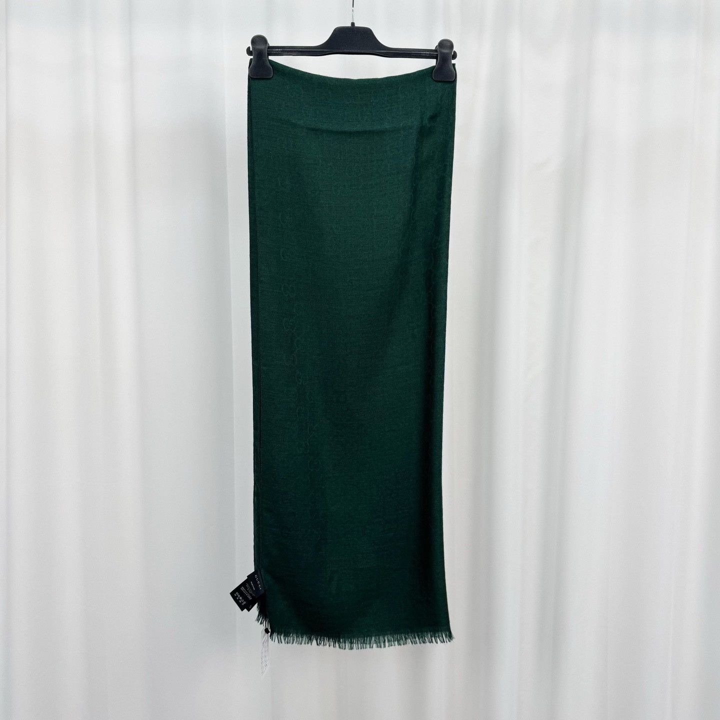 Gucci Gucci Monogram Silk Wool Scarf 70x190cm ONE SIZE Size ONE SIZE - 3 Thumbnail