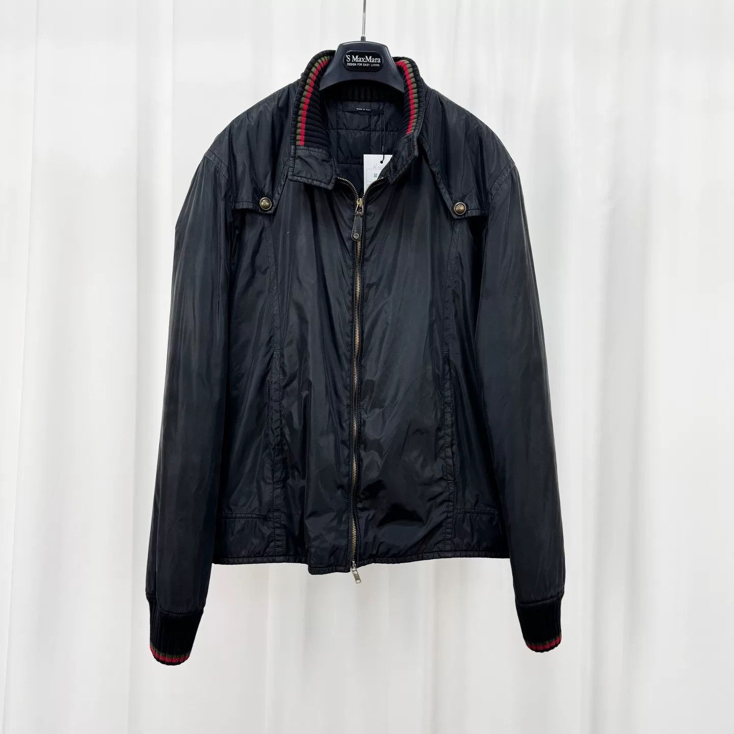 Gucci Gucci Web Stripe Padded Jacket Size 50 Size US M / EU 48-50 / 2 - 2 Thumbnail