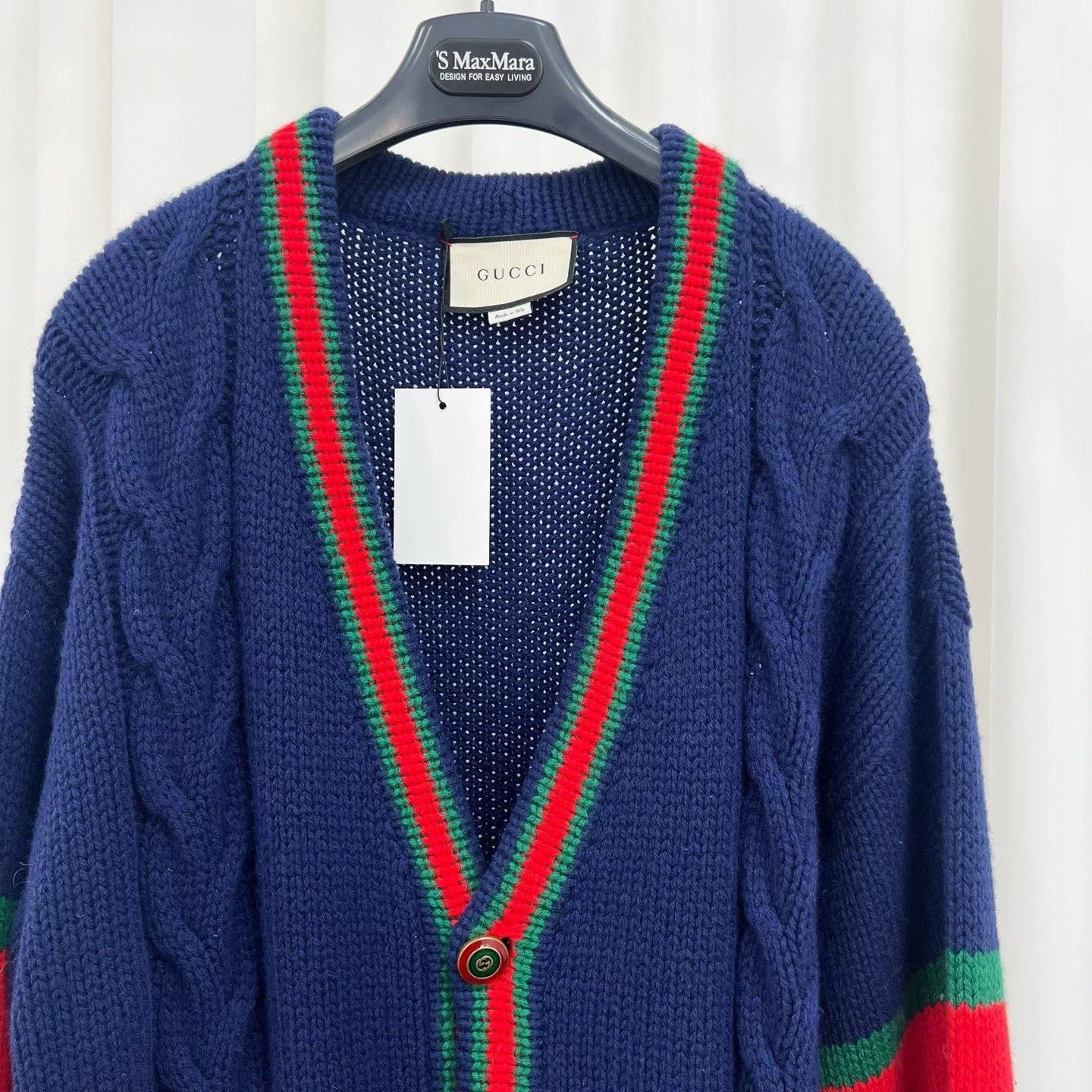 Gucci Gucci Web Stripe Knit Cardigan XXL Size US XXL / EU 58 / 5 - 4 Thumbnail