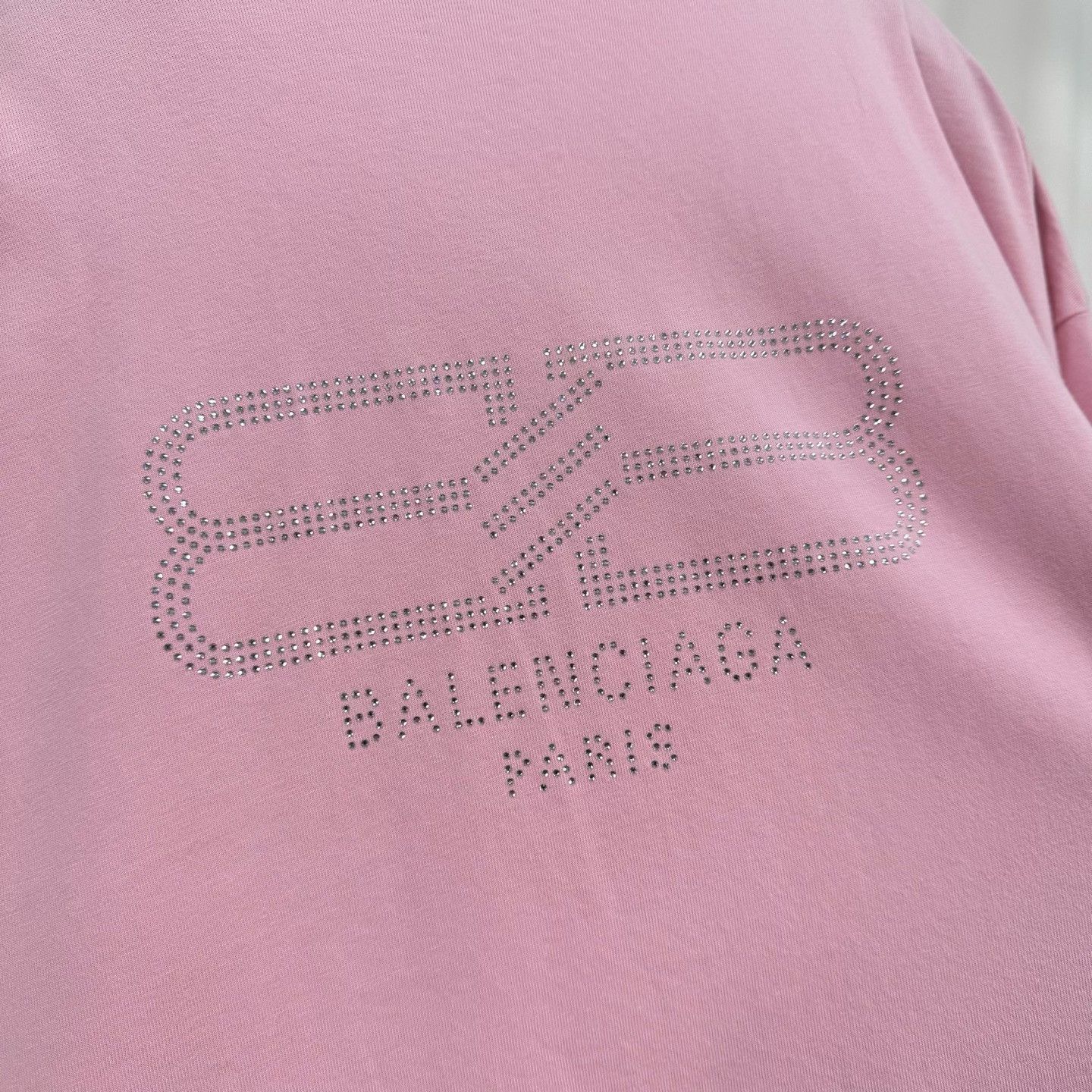 Balenciaga Balenciaga Rhinestone BB Logo T-Shirt Size M Size US M / EU 48-50 / 2 - 6 Thumbnail