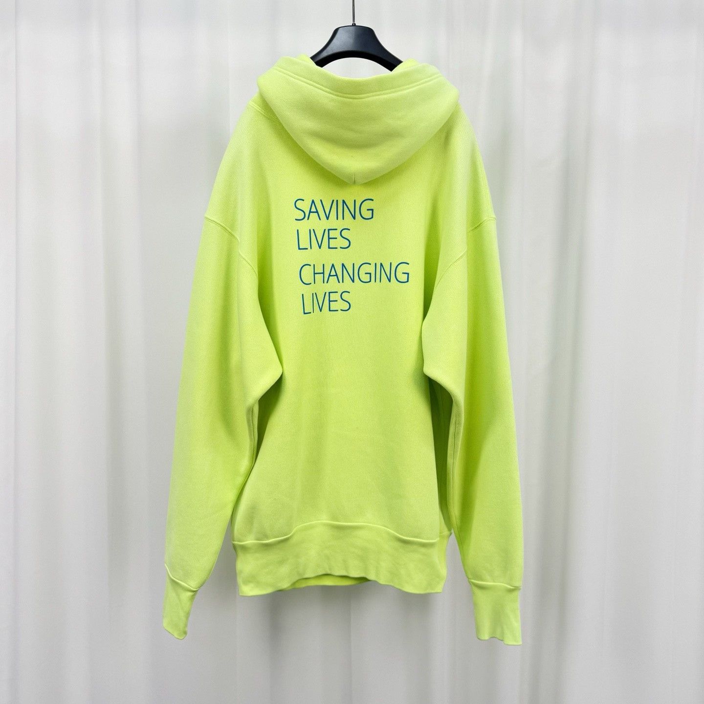 Balenciaga Balenciaga Neon WFP Logo Hoodie Size XS Size US XS / EU 42 / 0 - 3 Thumbnail