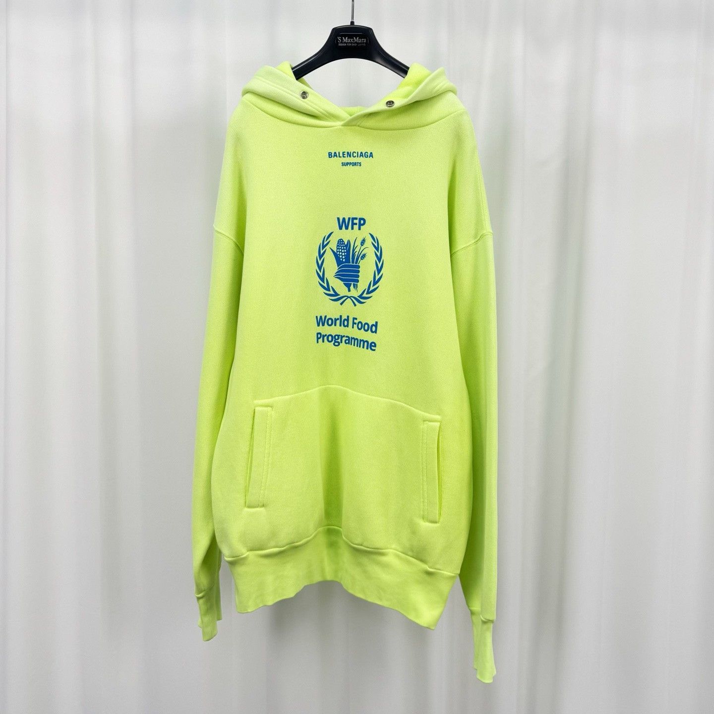 Balenciaga Balenciaga Neon WFP Logo Hoodie Size XS Size US XS / EU 42 / 0 - 2 Thumbnail