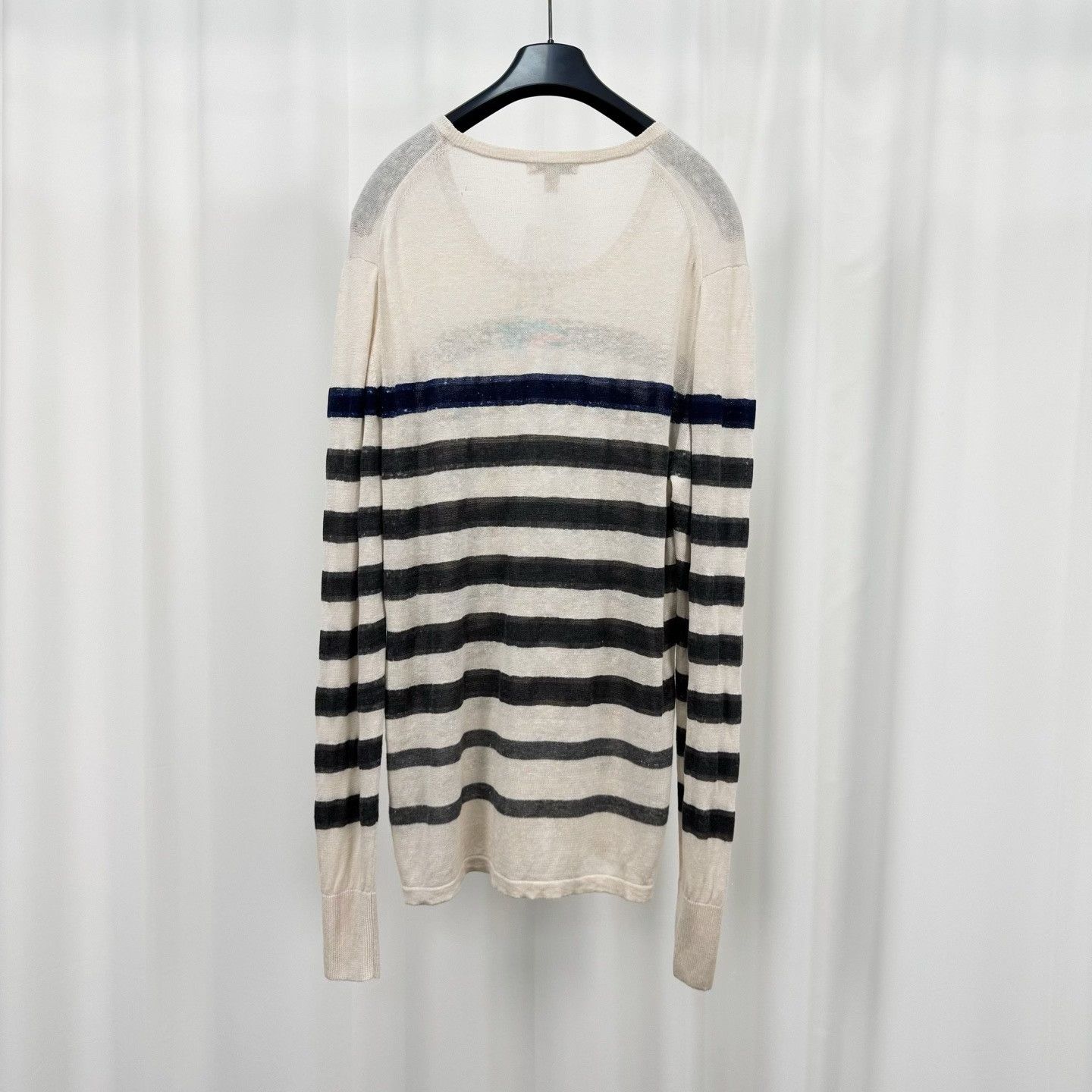 Burberry Burberry Brit Striped Linen Silk Knit XL Size US XL / EU 56 / 4 - 3 Thumbnail
