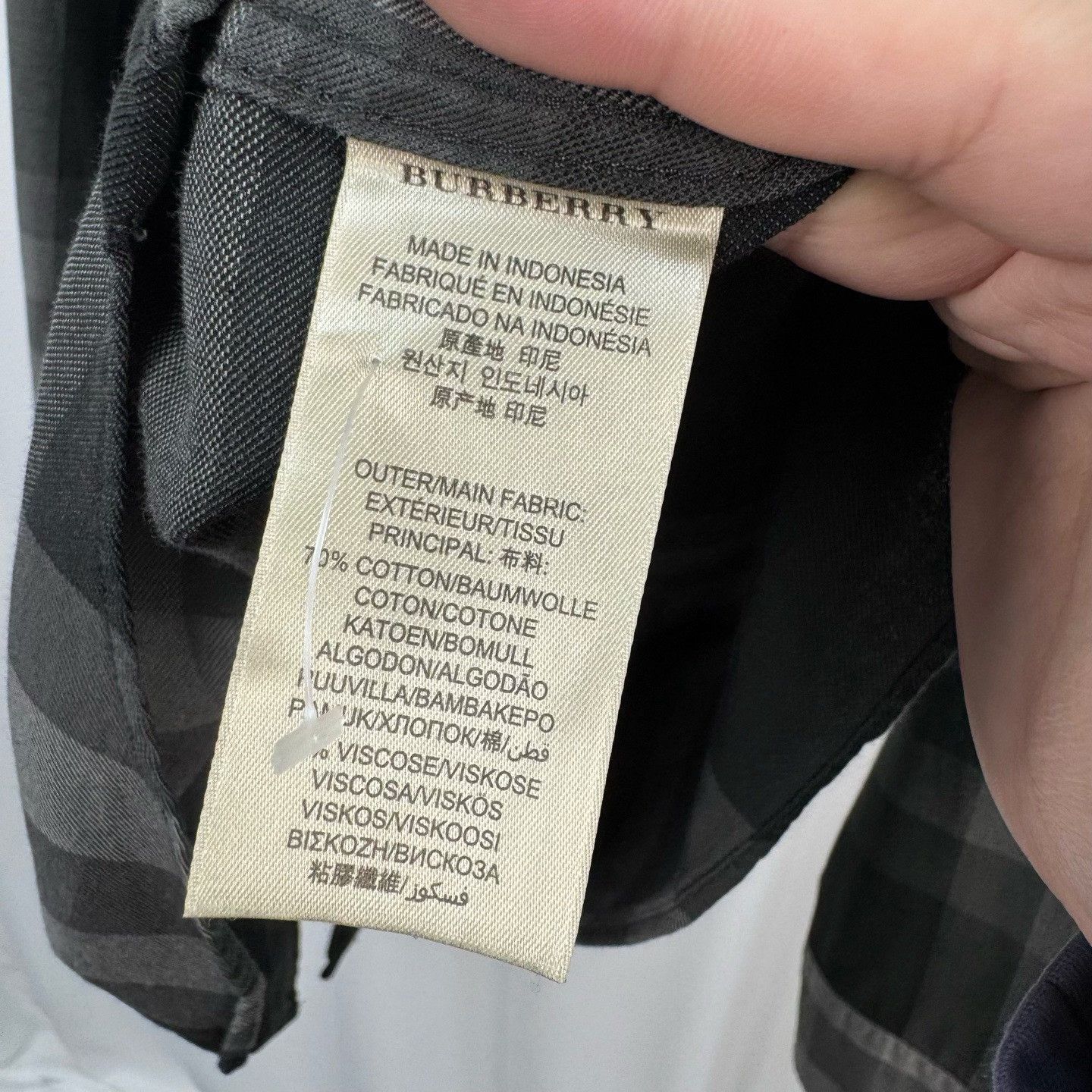 Burberry Burberry Classic Check Long Sleeve Shirt L Size US L / EU 52-54 / 3 - 7 Thumbnail
