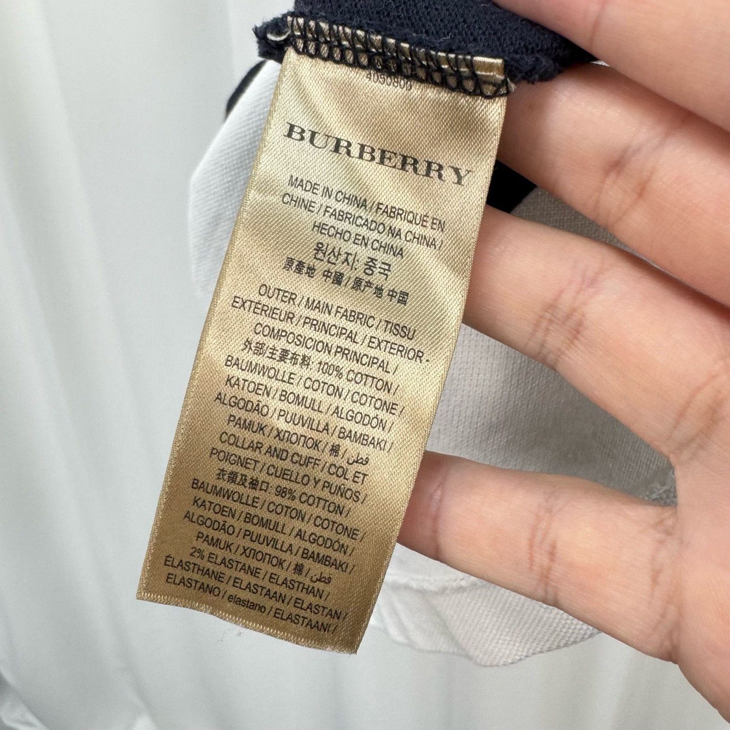 Burberry Burberry Striped Embroidered Horse Polo Size XL Size US XL / EU 56 / 4 - 7 Thumbnail