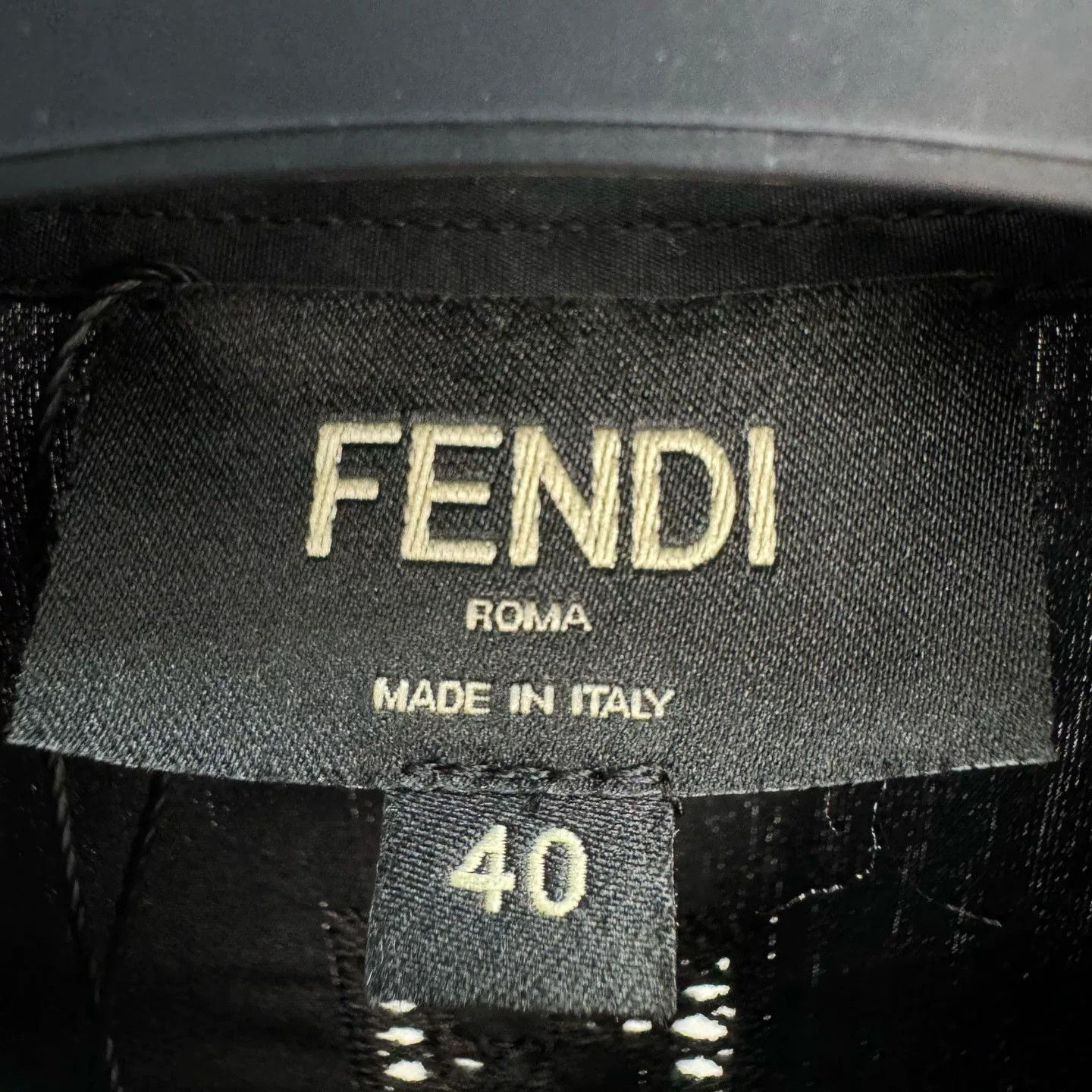 Fendi Fendi FF Logo Cutout Short Sleeve Shirt 40 Size US M / EU 48-50 / 2 - 7 Thumbnail