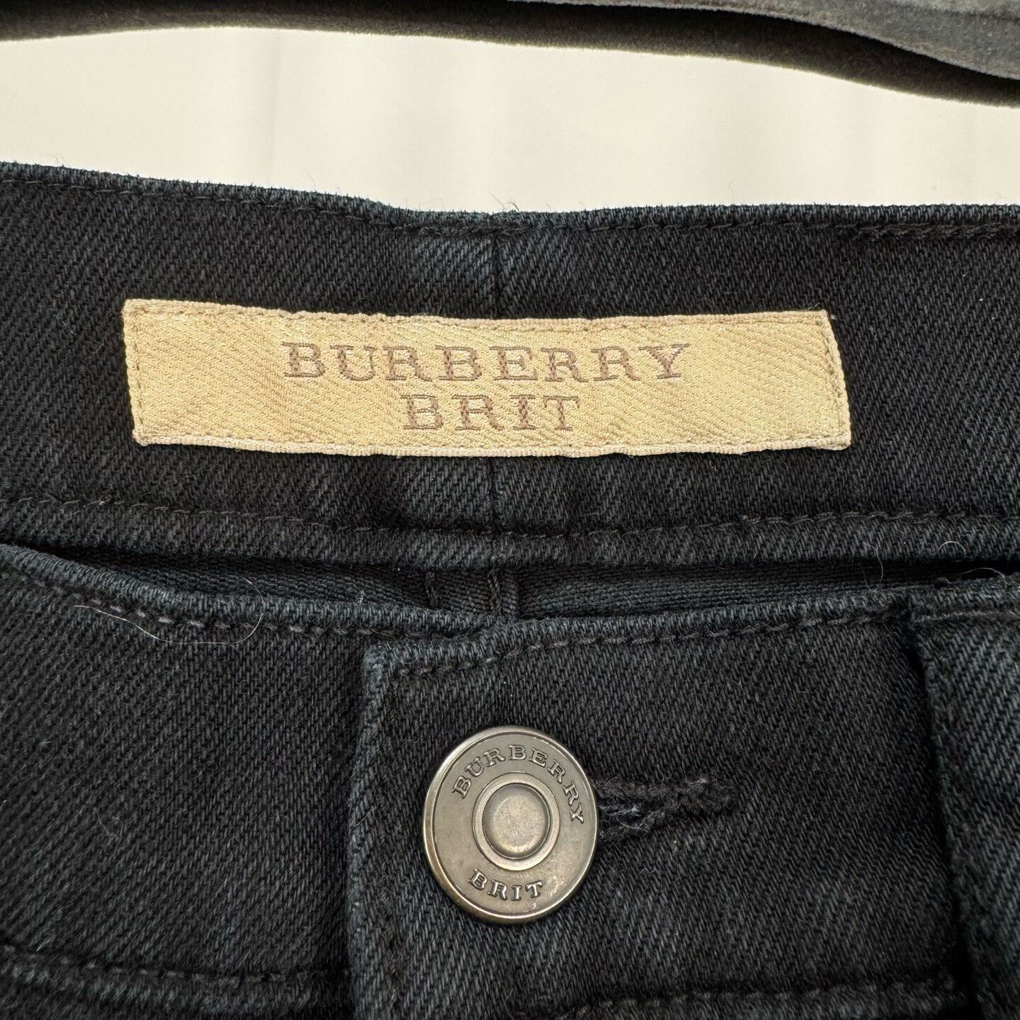 Burberry Burberry Brit Black Leather Patch Jeans W30 Size US 30 / EU 46 - 6 Thumbnail