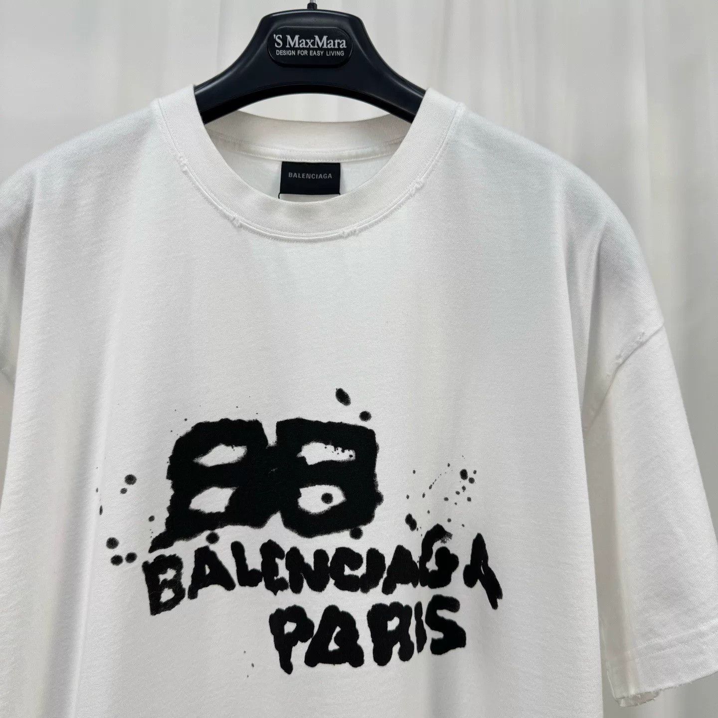 Balenciaga Balenciaga Graffiti Logo T-Shirt M Size US M / EU 48-50 / 2 - 4 Thumbnail