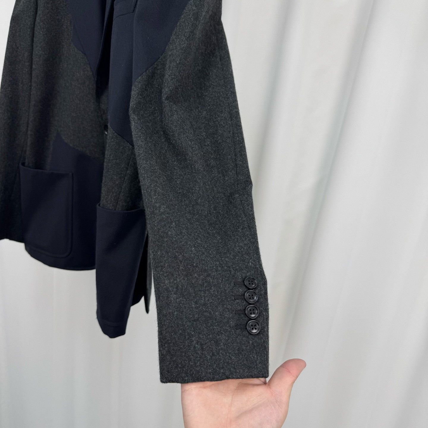 Hermes Hermes Panelled Wool Blazer Size 50 Size 40R - 5 Thumbnail