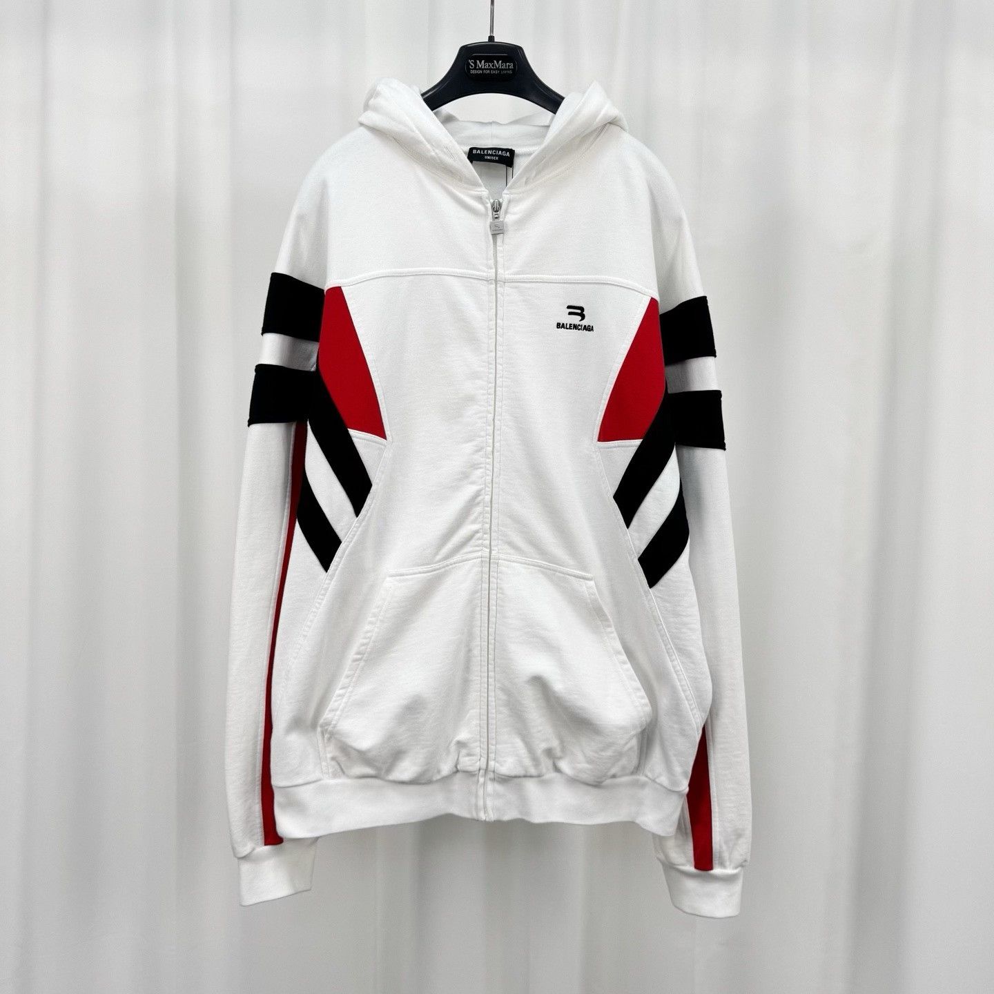 Balenciaga Balenciaga Sporty B Zip-Up Hoodie Size 3 Size US L / EU 52-54 / 3 - 2 Thumbnail