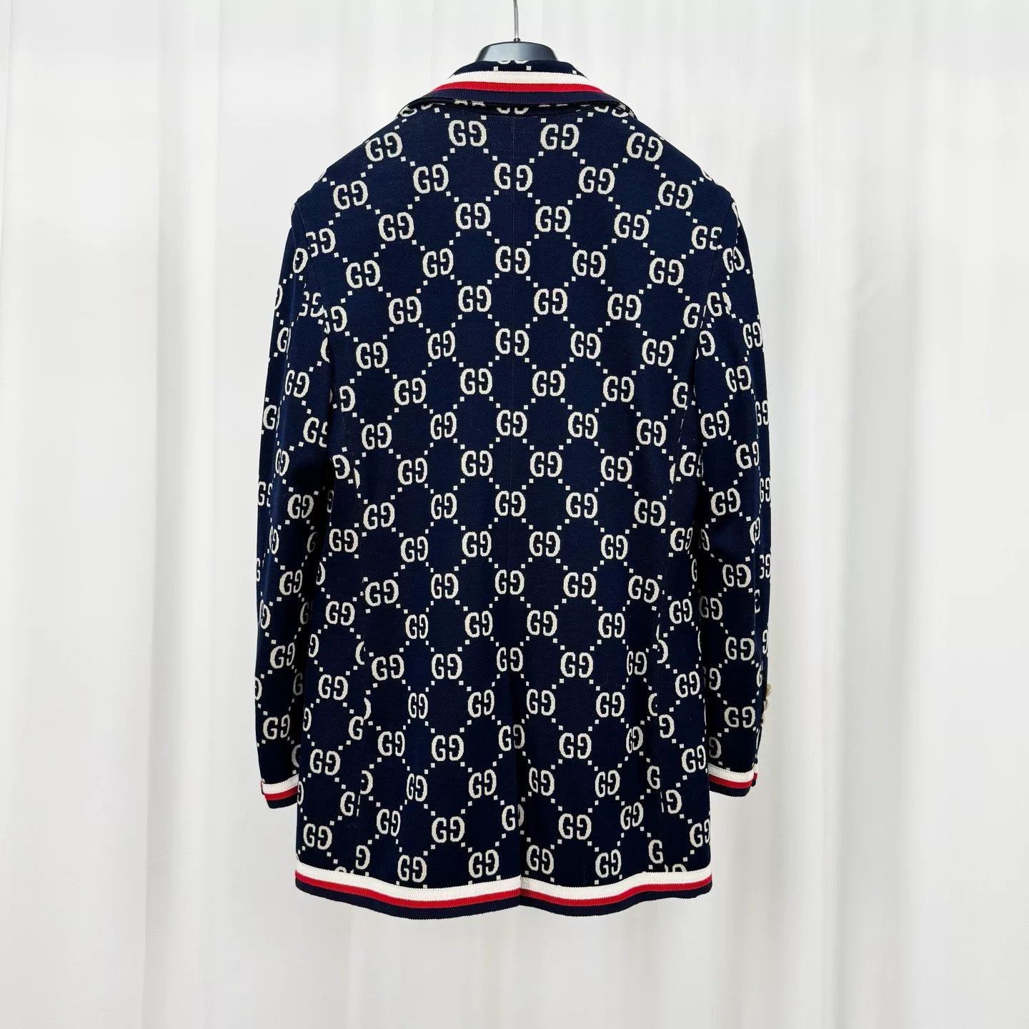 Gucci Gucci GG Monogram Knit Blazer Size S Size 36R - 3 Thumbnail