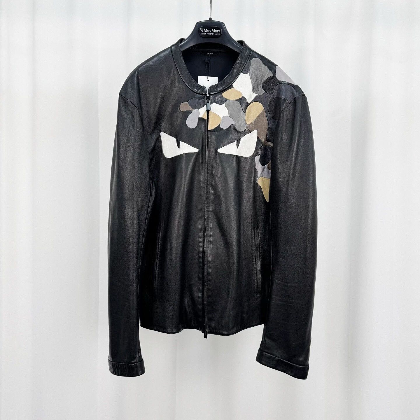 Fendi Fendi Bag Bugs Monster Patch Leather Jacket Size 54 Size US L / EU 52-54 / 3 - 2 Thumbnail