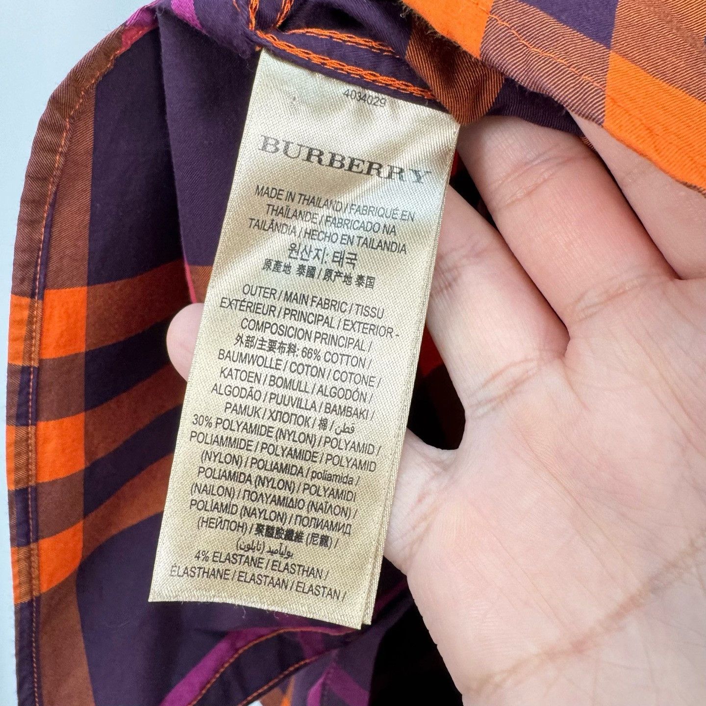 Burberry Burberry Check Long Sleeve Shirt M Size US M / EU 48-50 / 2 - 7 Thumbnail