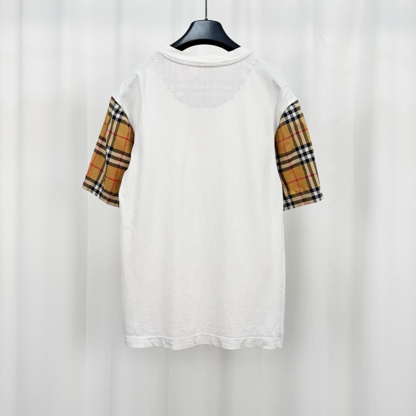 Burberry Burberry Check Sleeve T-Shirt XXS Size US XXS / EU 40 - 3 Thumbnail