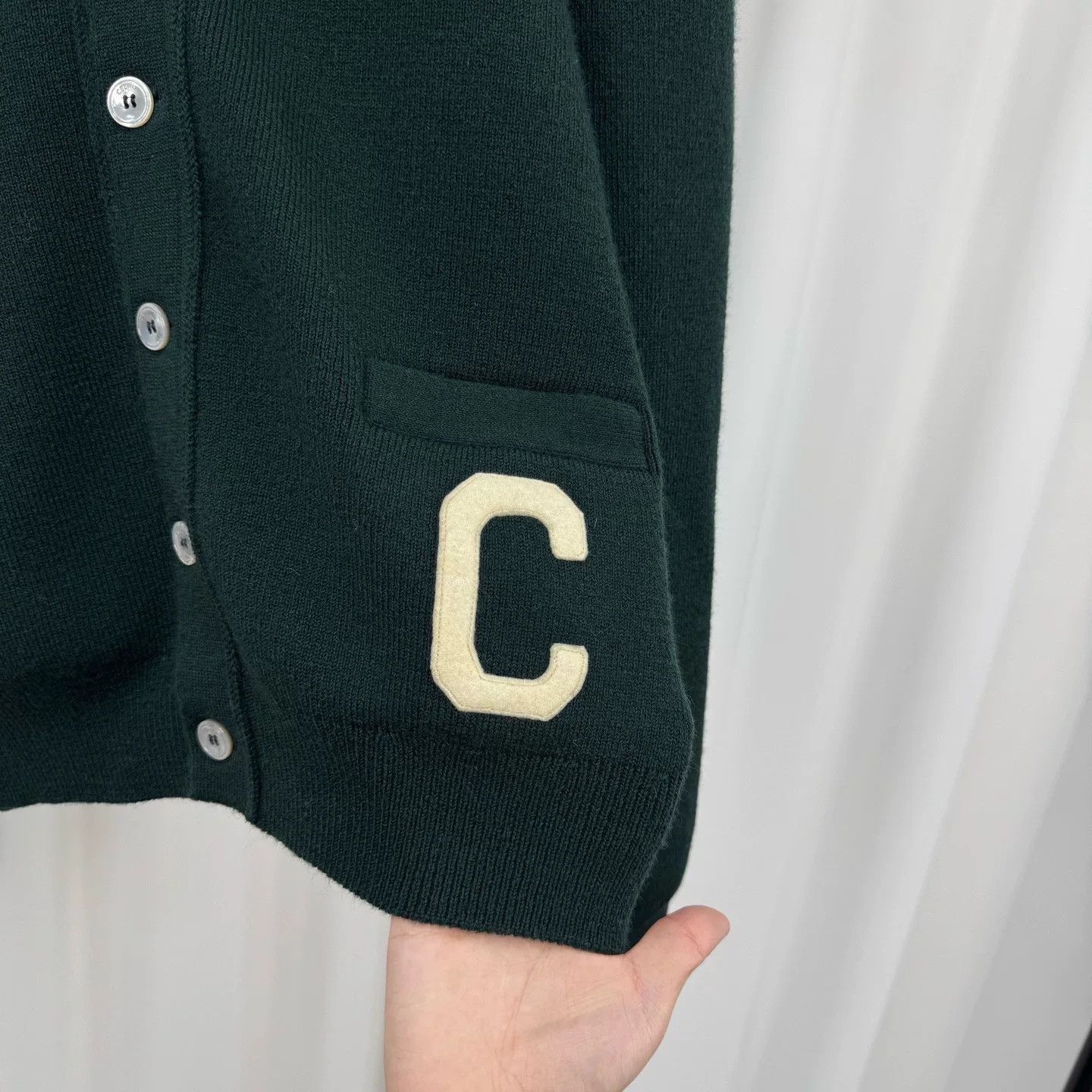 Celine CELINE Logo Embroidered Wool Cardigan S Size US S / EU 44-46 / 1 - 7 Thumbnail