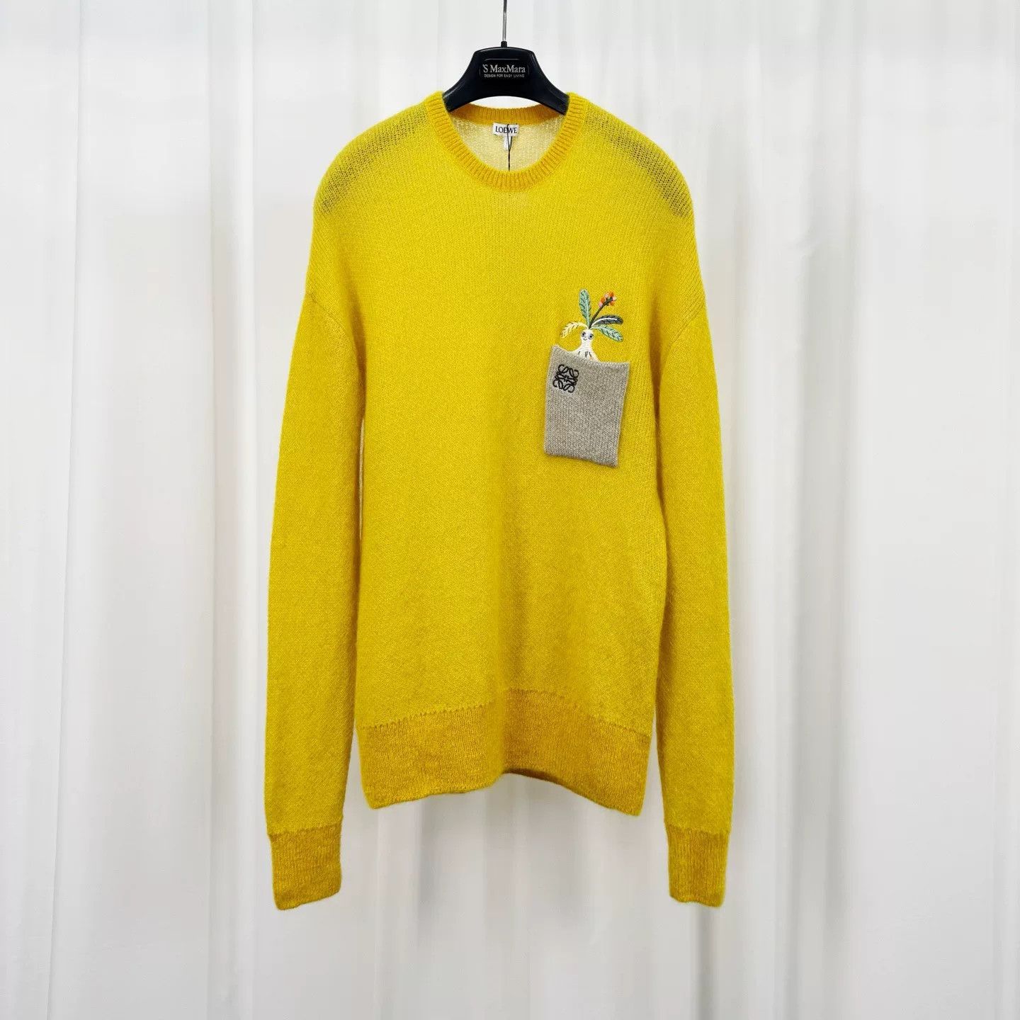 Loewe Loewe Pocket Embroidery Mohair Sweater Size M Size US M / EU 48-50 / 2 - 2 Thumbnail