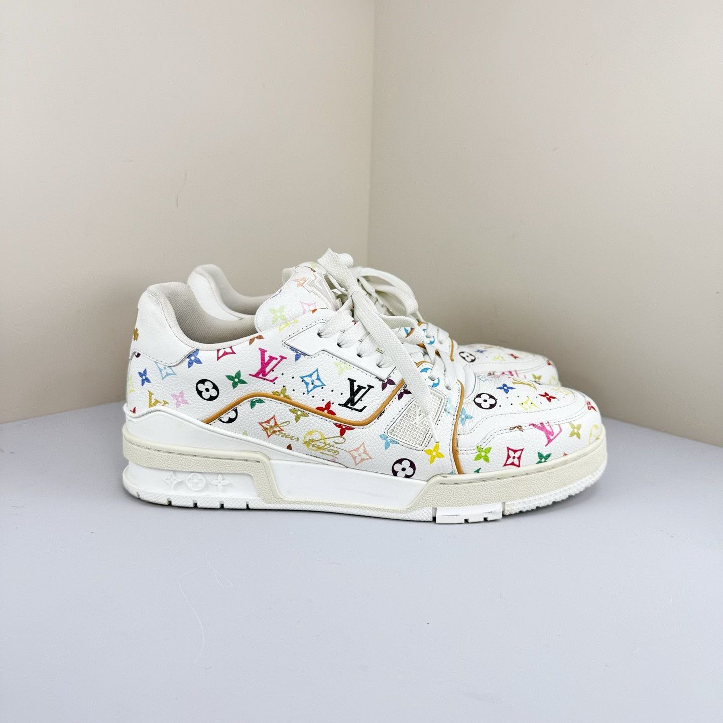 Louis Vuitton Louis Vuitton Murakami Multicolor Trainer Size 7 Size US 7 / EU 40 - 5 Thumbnail