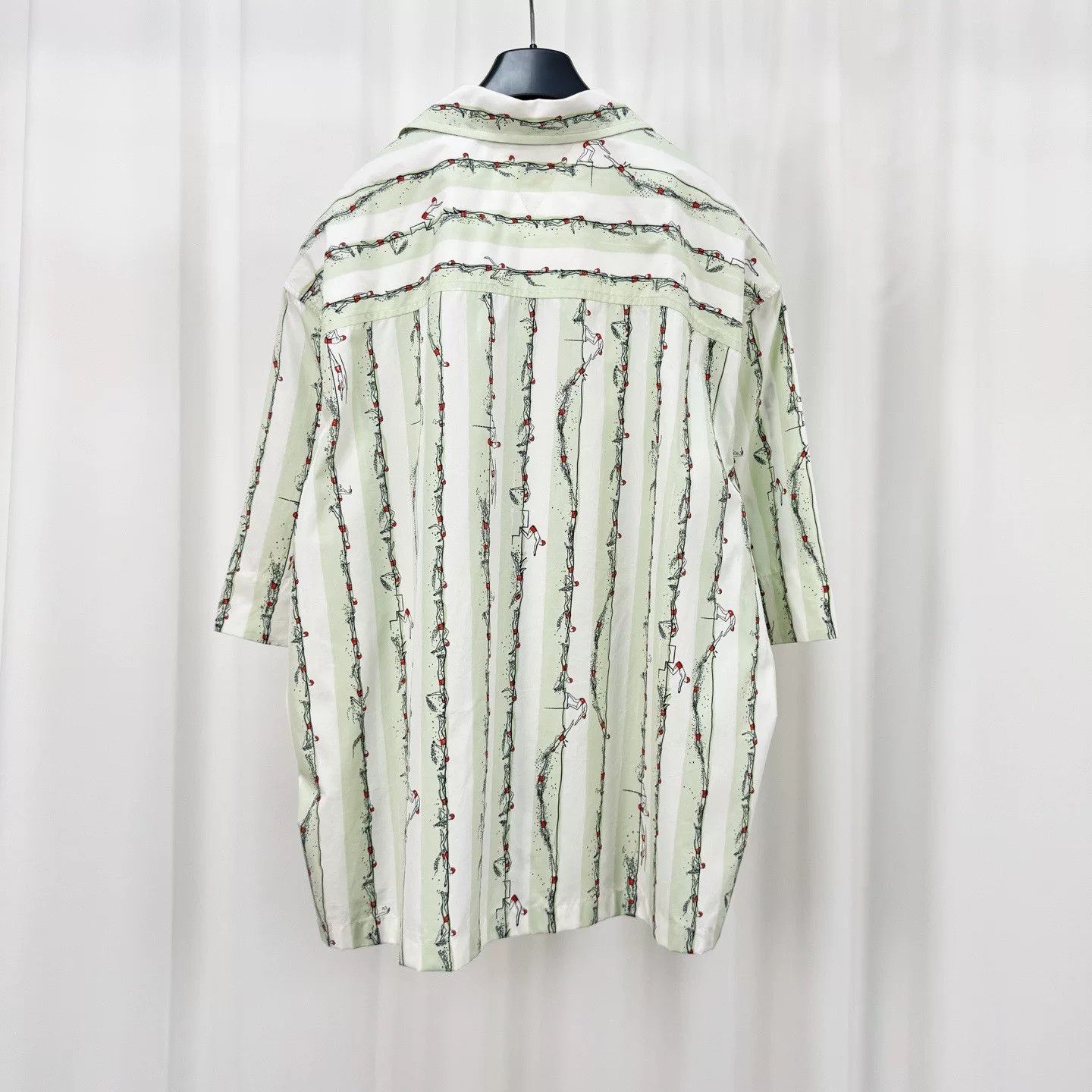 Bottega Veneta Bottega Veneta Striped Dog Print Short Sleeve Shirt 54 Size US L / EU 52-54 / 3 - 3 Thumbnail