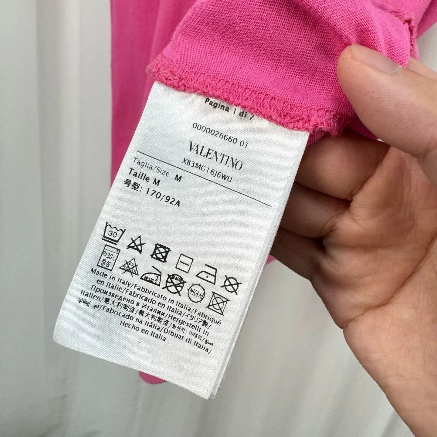 Valentino Valentino Embossed Logo T-Shirt Size M Size US M / EU 48-50 / 2 - 7 Thumbnail