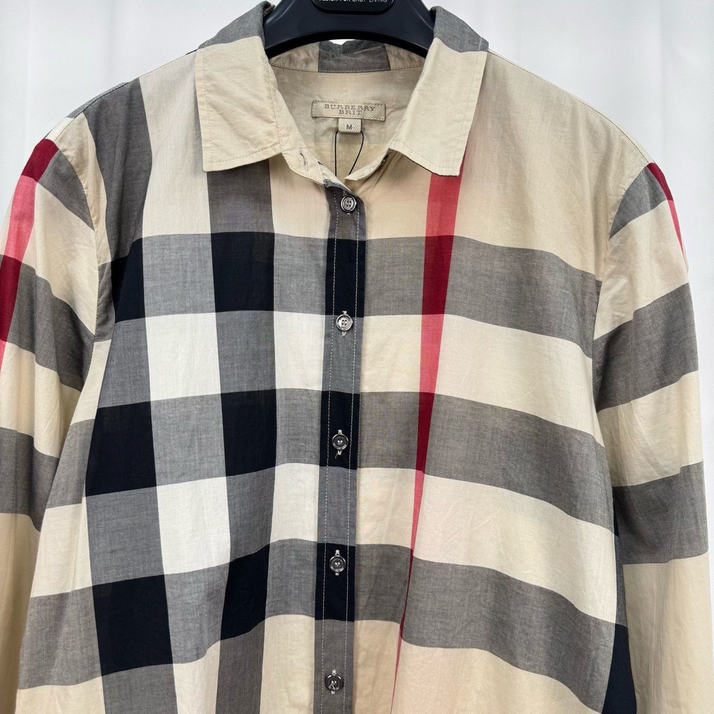 Burberry Burberry Mega Check Cotton Shirt Size M Size US M / EU 48-50 / 2 - 4 Thumbnail