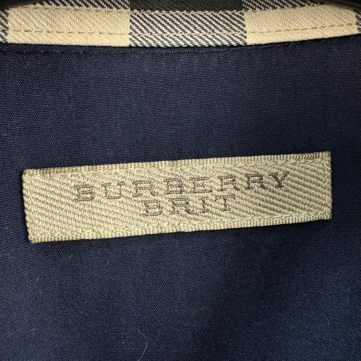 Burberry Burberry Brit Check Cuff Embroidered Shirt Size M Size US M / EU 48-50 / 2 - 6 Thumbnail