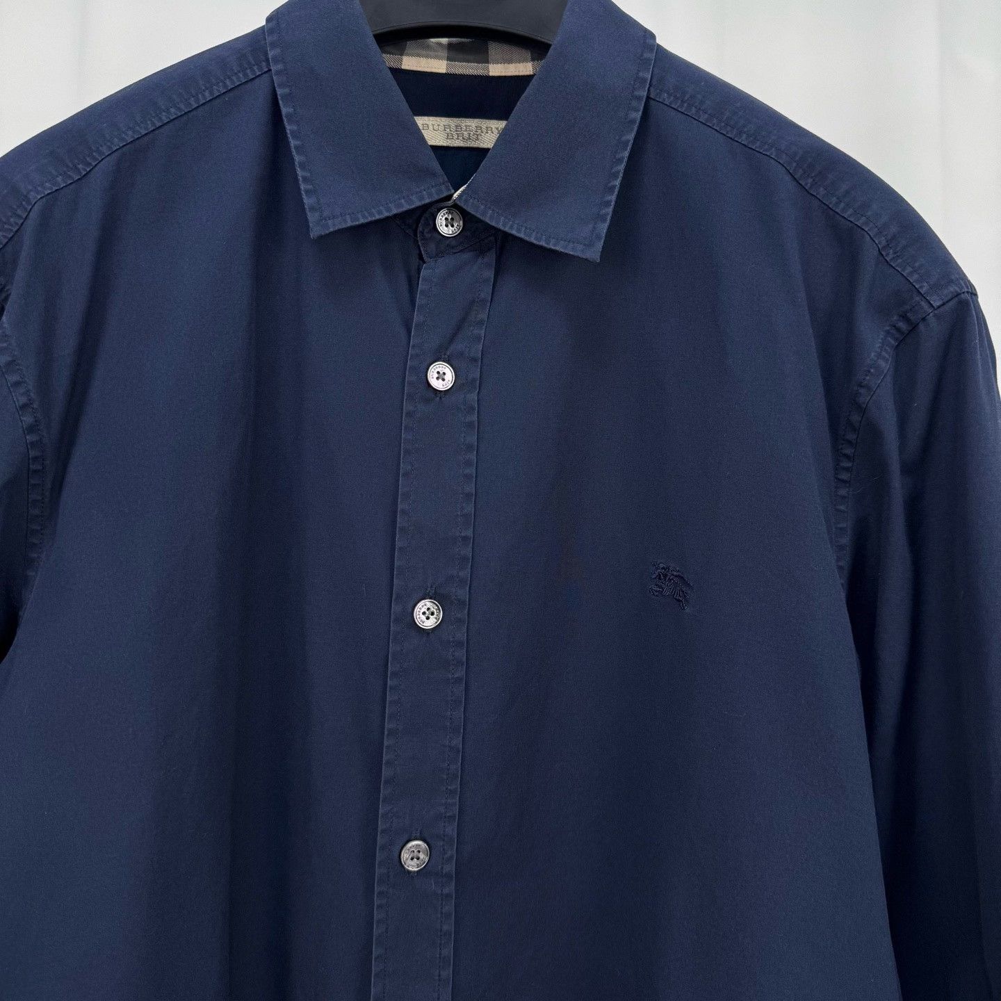 Burberry Burberry Brit Check Cuff Embroidered Shirt Size M Size US M / EU 48-50 / 2 - 4 Thumbnail