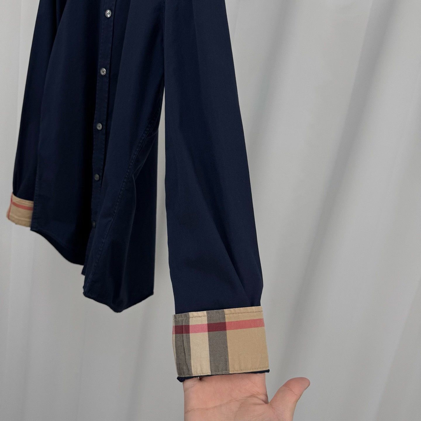 Burberry Burberry Brit Check Cuff Embroidered Shirt Size M Size US M / EU 48-50 / 2 - 5 Thumbnail