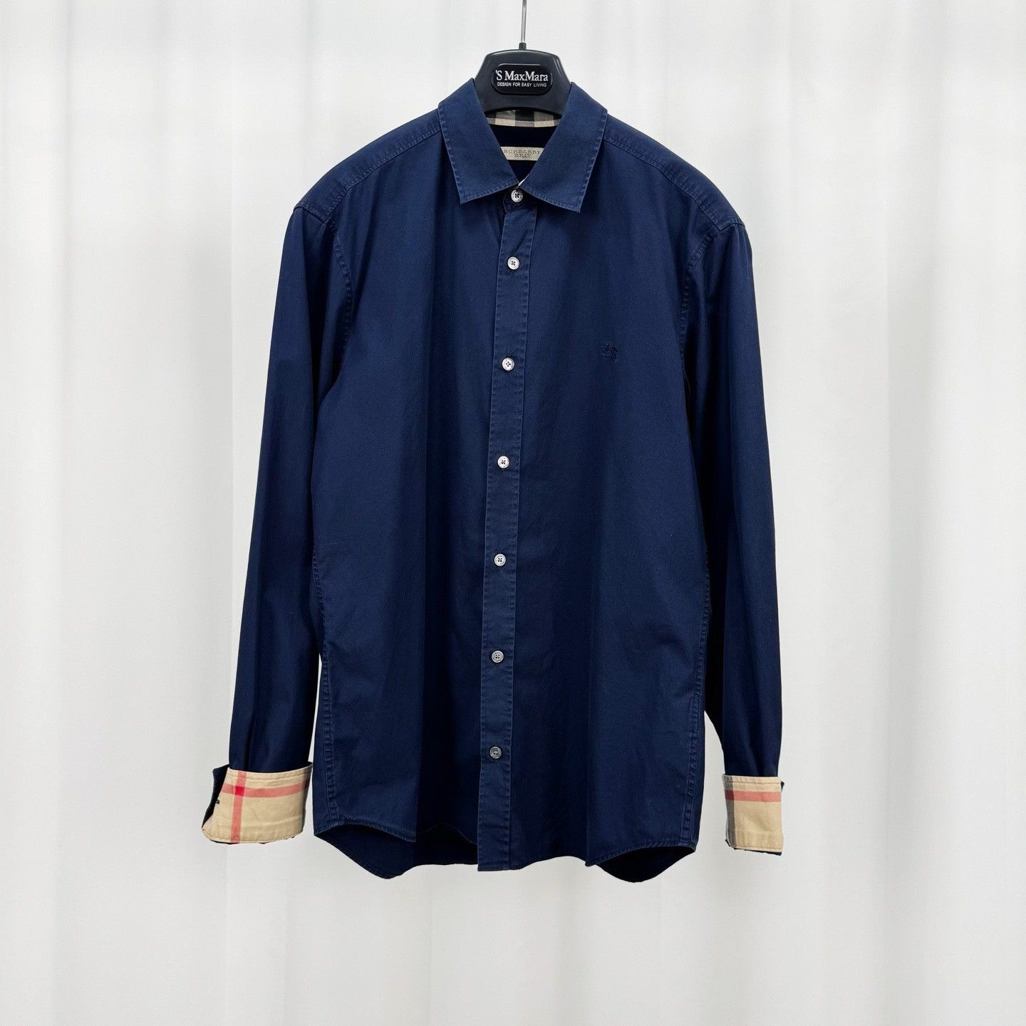 Burberry Burberry Brit Check Cuff Embroidered Shirt Size M Size US M / EU 48-50 / 2 - 2 Thumbnail