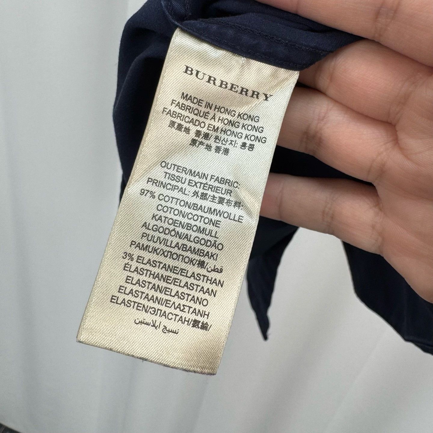 Burberry Burberry Brit Check Cuff Embroidered Shirt Size M Size US M / EU 48-50 / 2 - 7 Thumbnail