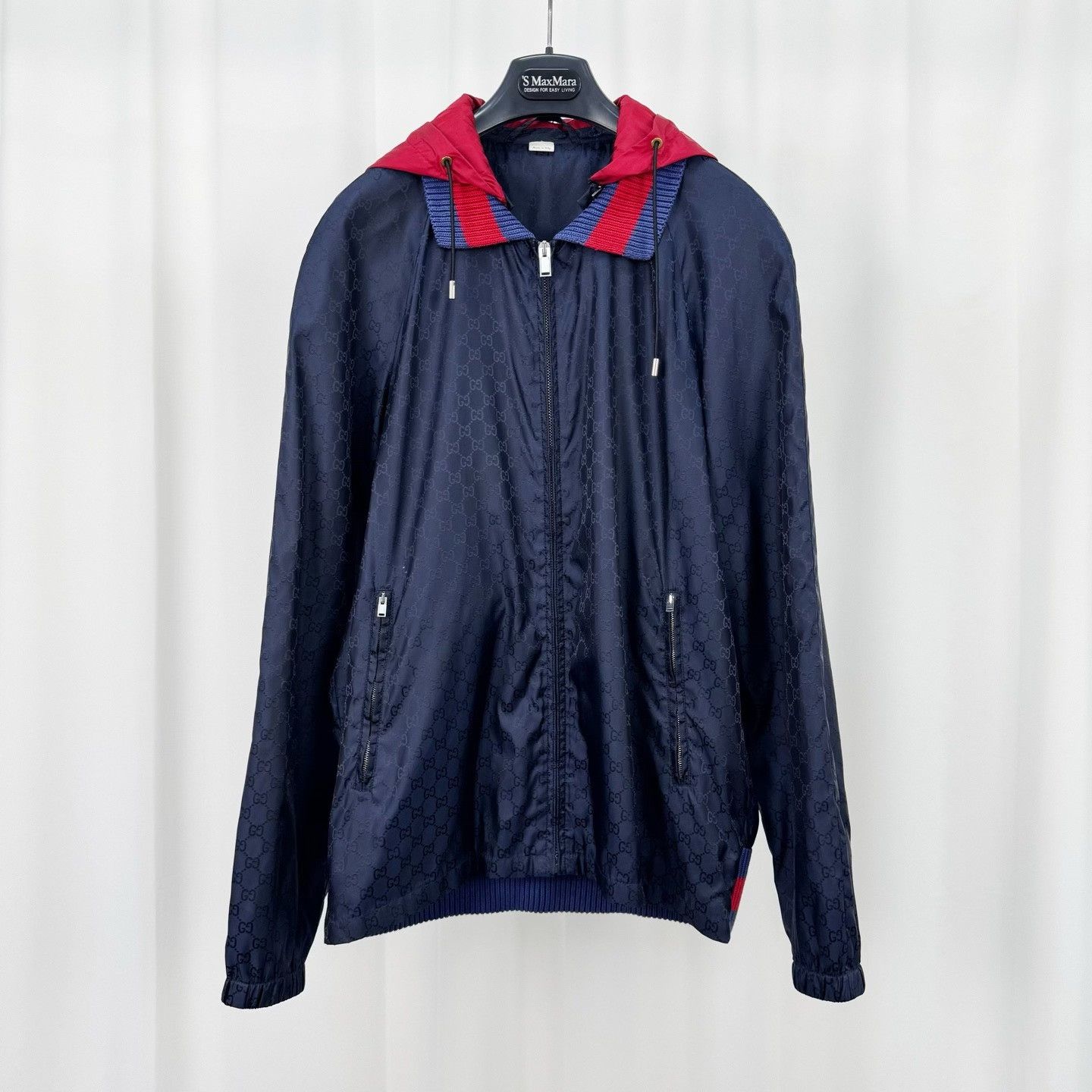 Gucci Gucci GG Monogram Jacquard Hooded Nylon Jacket EU 50 Size US M / EU 48-50 / 2 - 2 Thumbnail