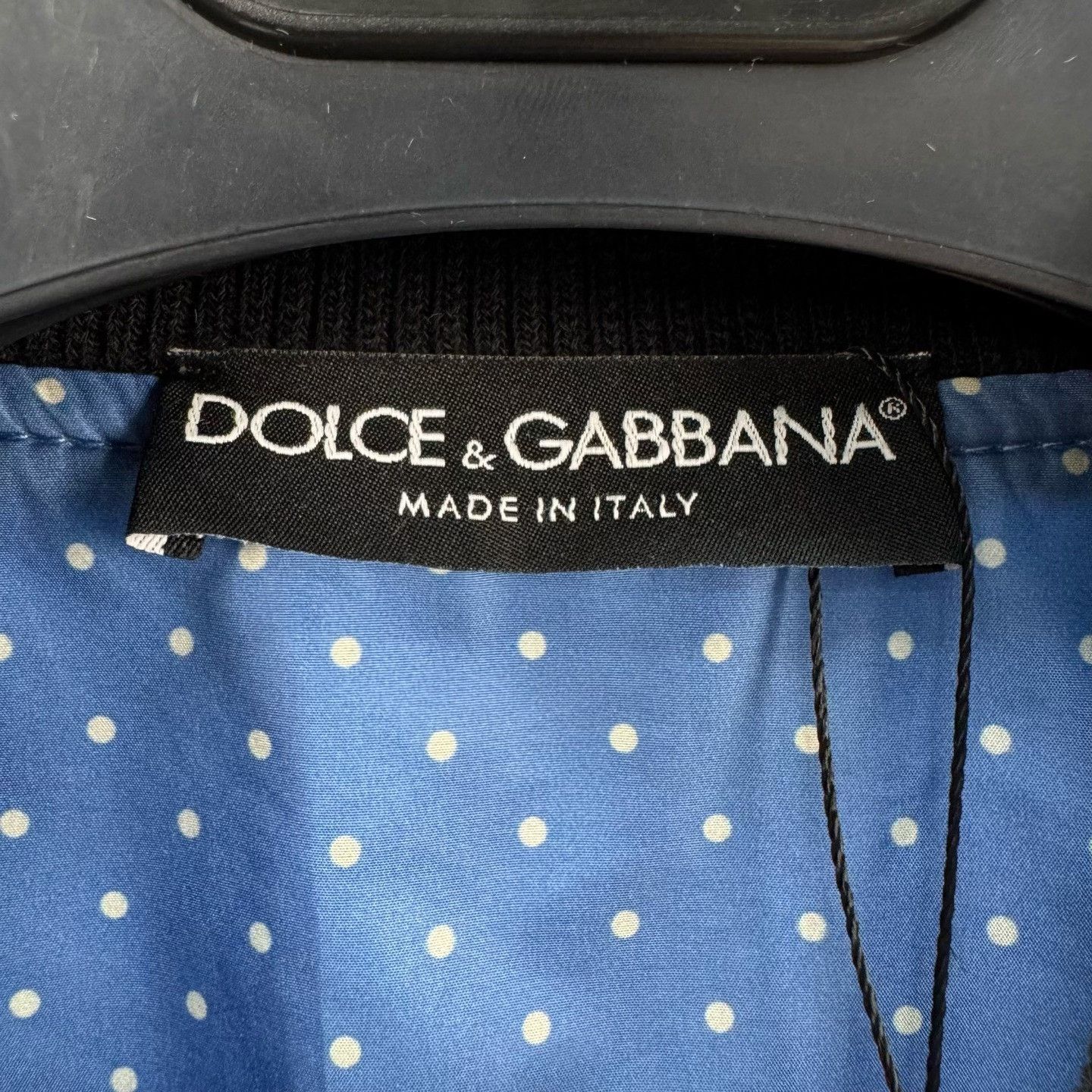 Dolce & Gabbana Dolce & Gabbana Blue Nylon Bomber Jacket Size 52 Size US L / EU 52-54 / 3 - 7 Thumbnail
