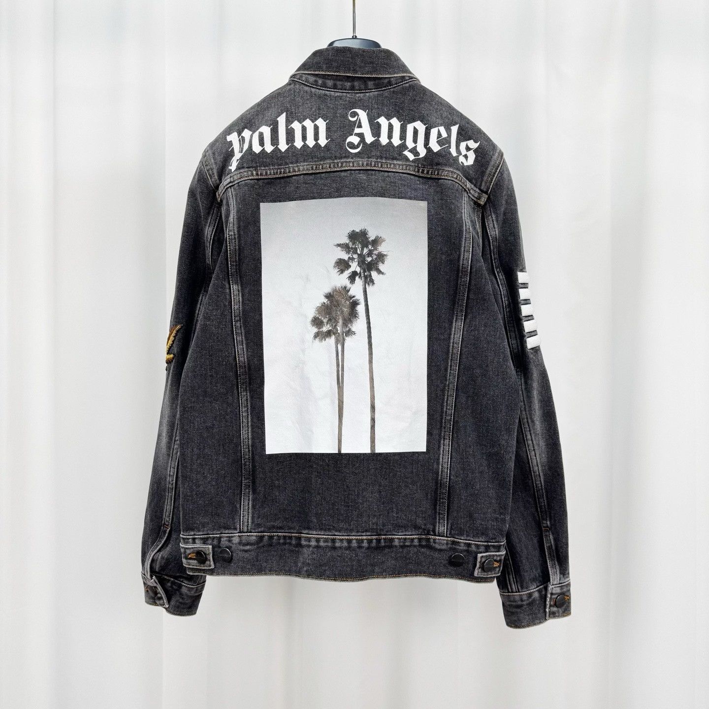 Palm Angels Palm Angels Logo Back Denim Jacket S Size US S / EU 44-46 / 1 - 3 Thumbnail
