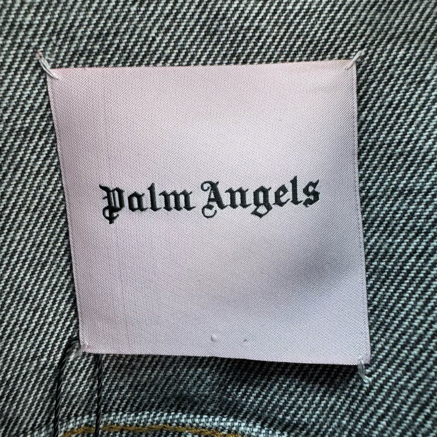 Palm Angels Palm Angels Logo Back Denim Jacket S Size US S / EU 44-46 / 1 - 6 Thumbnail
