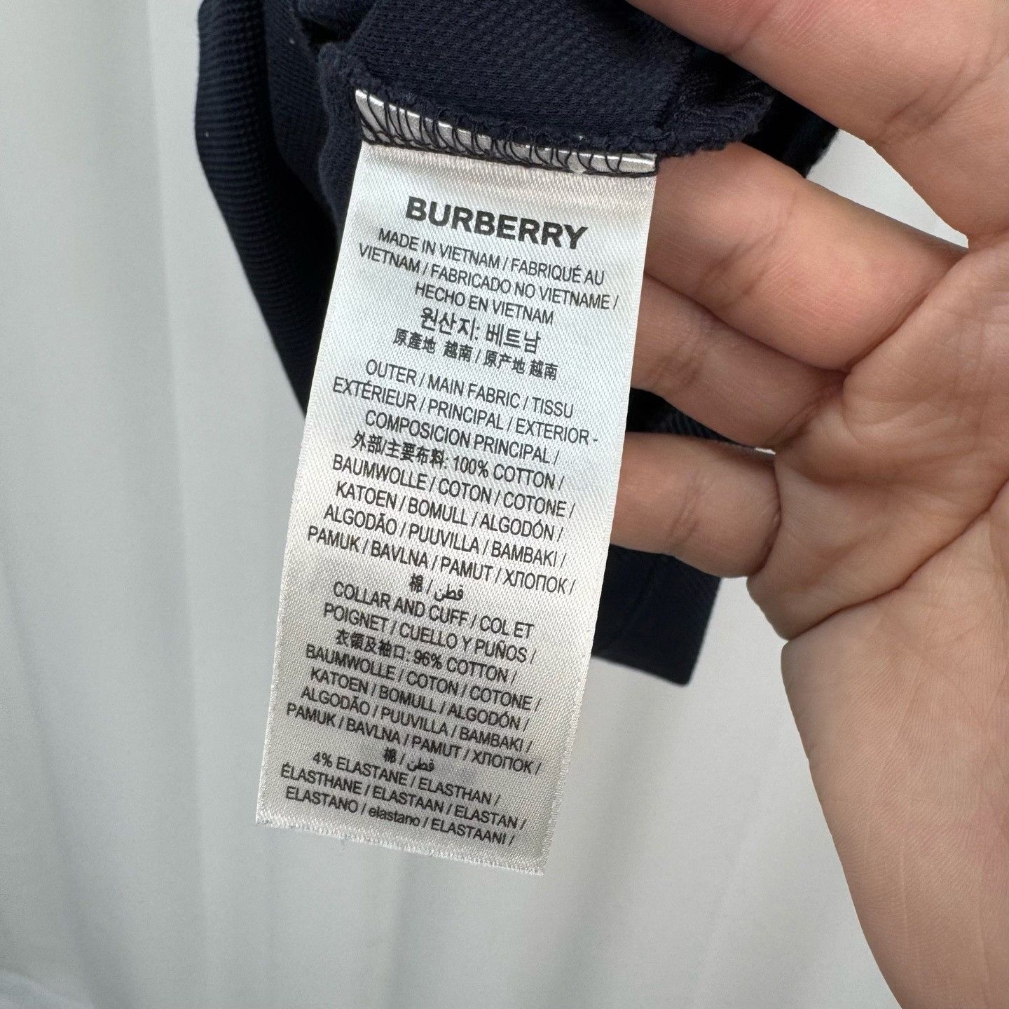 Burberry Burberry Embroidered Logo Polo Shirt Size M Size US M / EU 48-50 / 2 - 7 Thumbnail