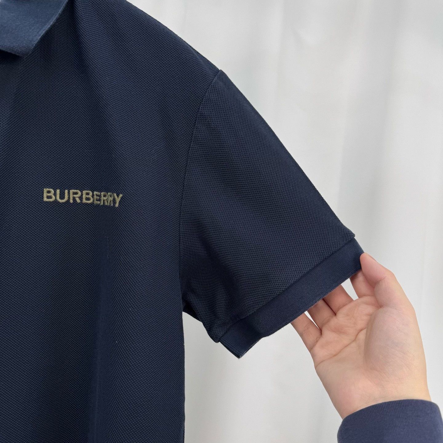 Burberry Burberry Embroidered Logo Polo Shirt Size M Size US M / EU 48-50 / 2 - 5 Thumbnail