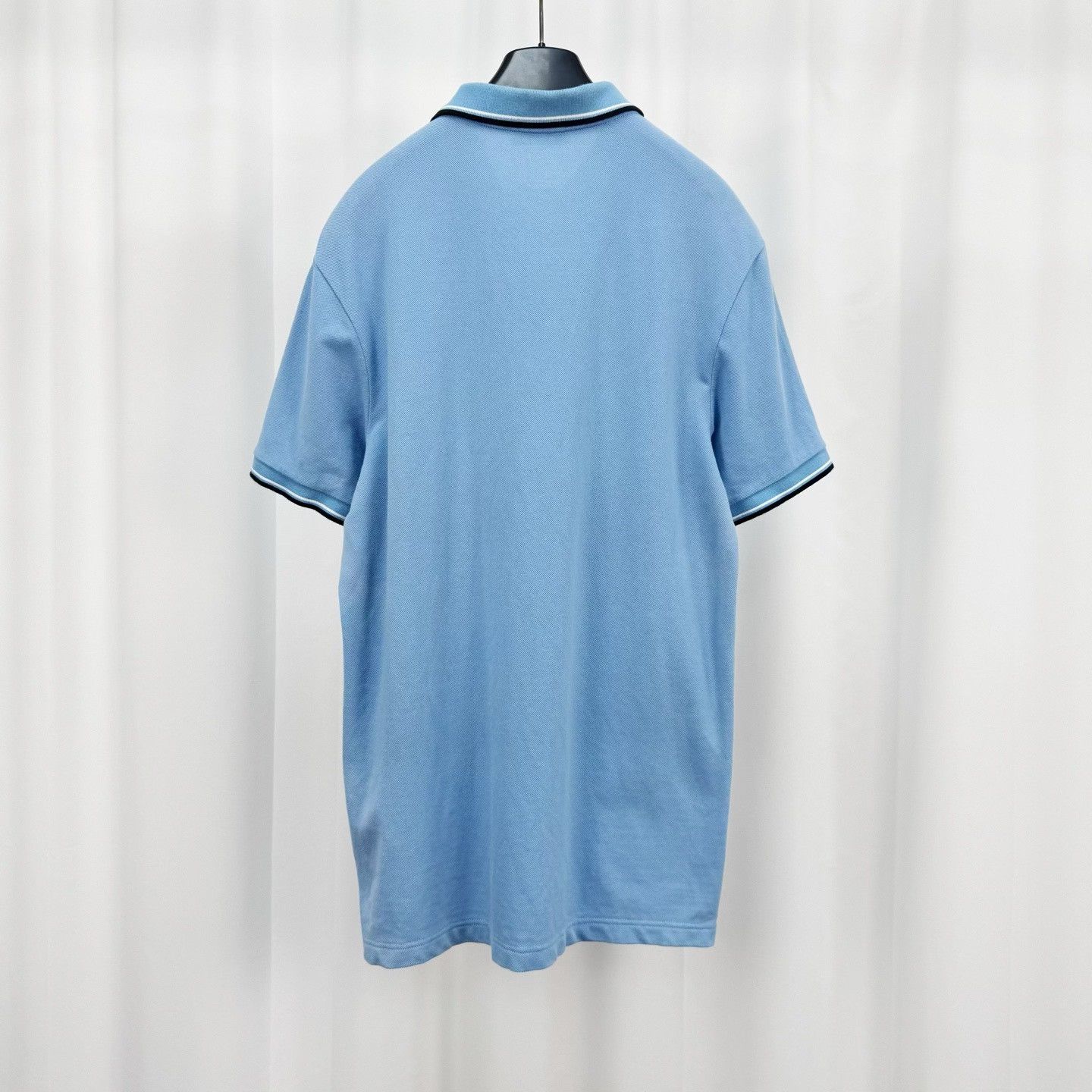 Prada Prada Red Logo Blue Polo Shirt Size XL Size US XL / EU 56 / 4 - 3 Thumbnail