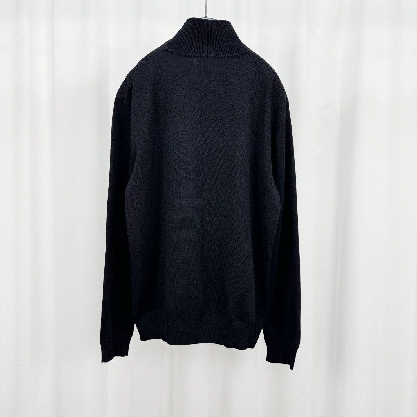 Burberry Burberry Layered Wool Quarter Zip Sweater L Size US L / EU 52-54 / 3 - 3 Thumbnail