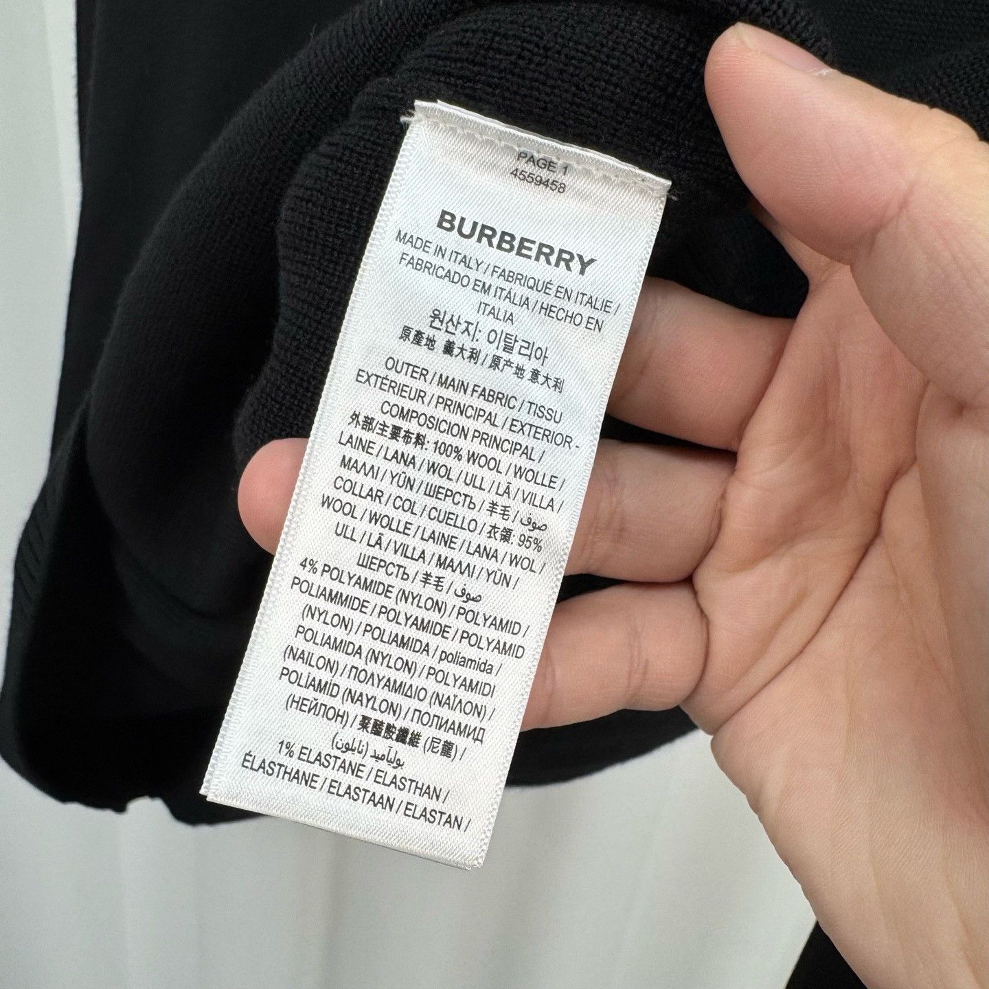 Burberry Burberry Layered Wool Quarter Zip Sweater L Size US L / EU 52-54 / 3 - 7 Thumbnail