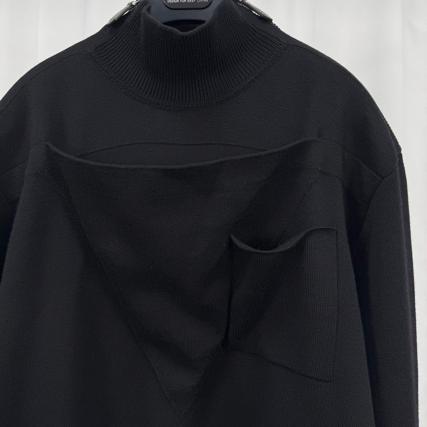 Burberry Burberry Layered Wool Quarter Zip Sweater L Size US L / EU 52-54 / 3 - 4 Thumbnail