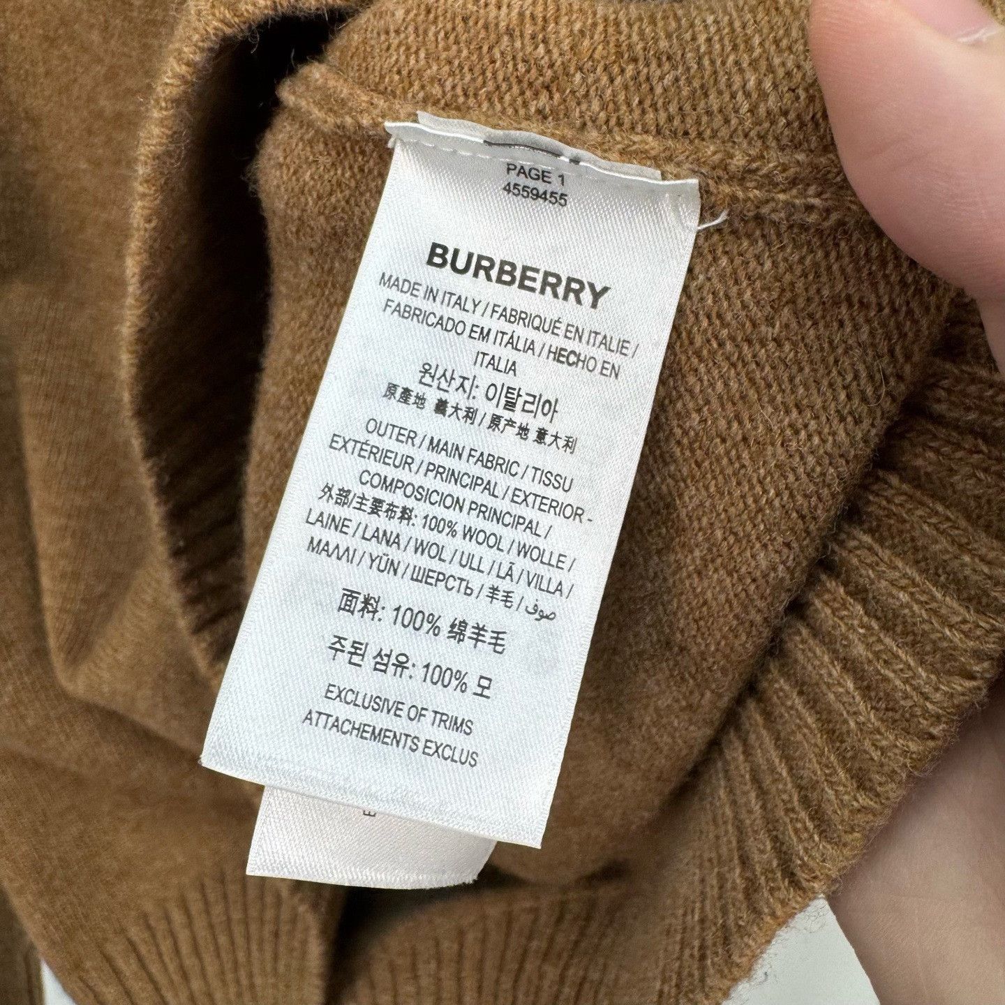 Burberry Burberry Button Shoulder Wool Sweater L Size US L / EU 52-54 / 3 - 7 Thumbnail