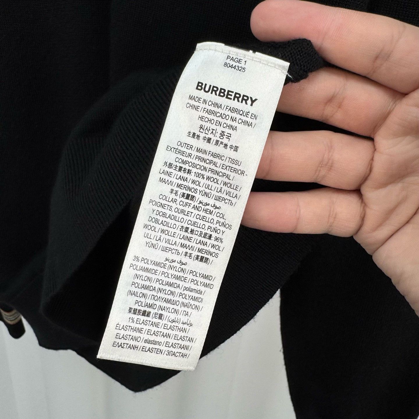 Burberry Burberry Stripe Cuff Half-Zip Wool Sweater M Size US M / EU 48-50 / 2 - 7 Thumbnail