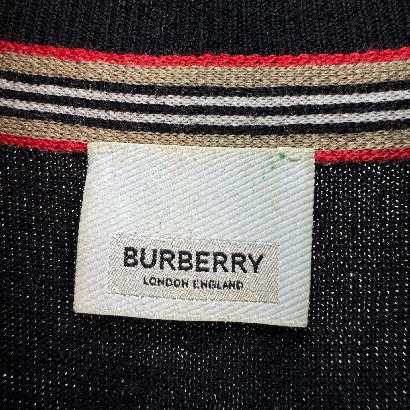 Burberry Burberry Stripe Cuff Half-Zip Wool Sweater M Size US M / EU 48-50 / 2 - 6 Thumbnail