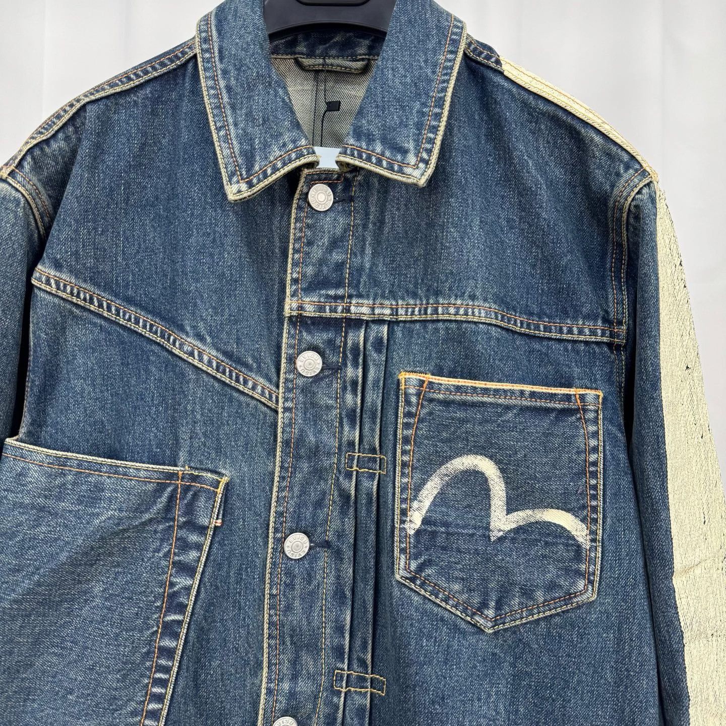 Evisu Evisu No. 2 Seagull Print Denim Jacket Size L Size US L / EU 52-54 / 3 - 4 Thumbnail