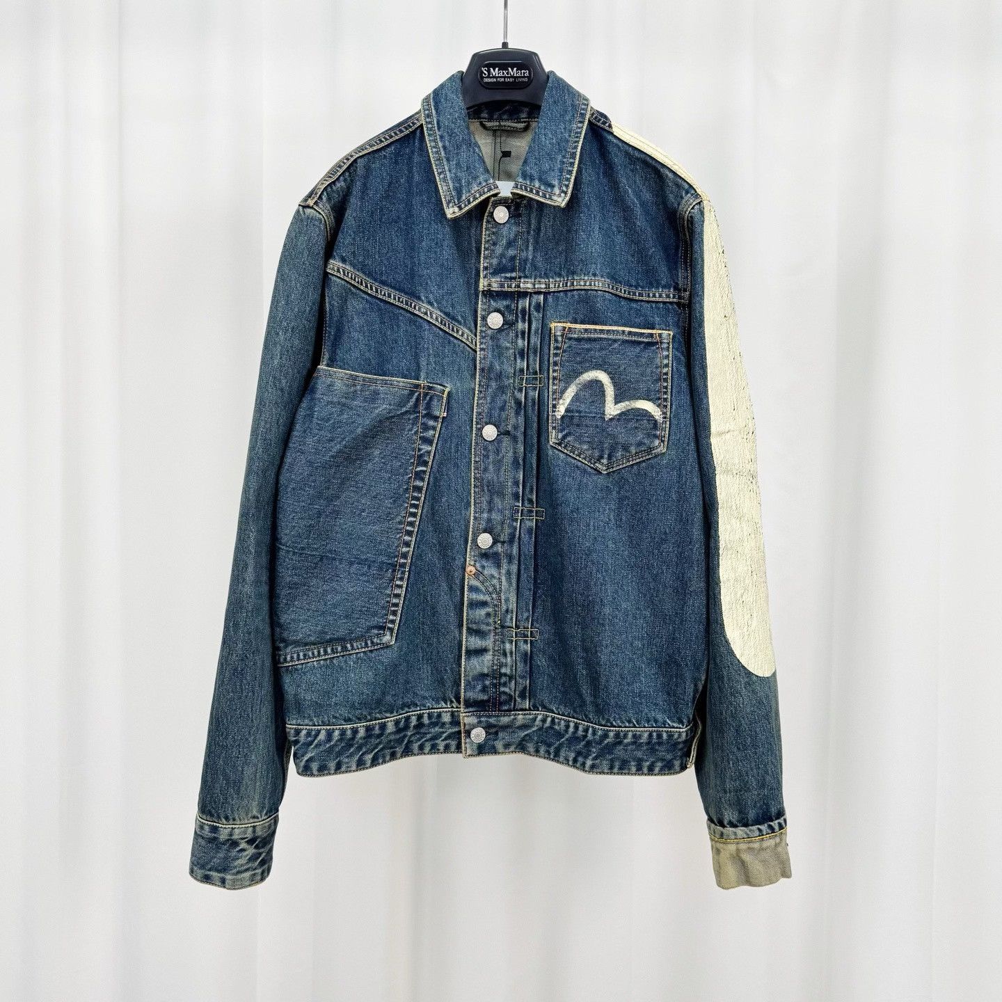 Evisu Evisu No. 2 Seagull Print Denim Jacket Size L Size US L / EU 52-54 / 3 - 2 Thumbnail