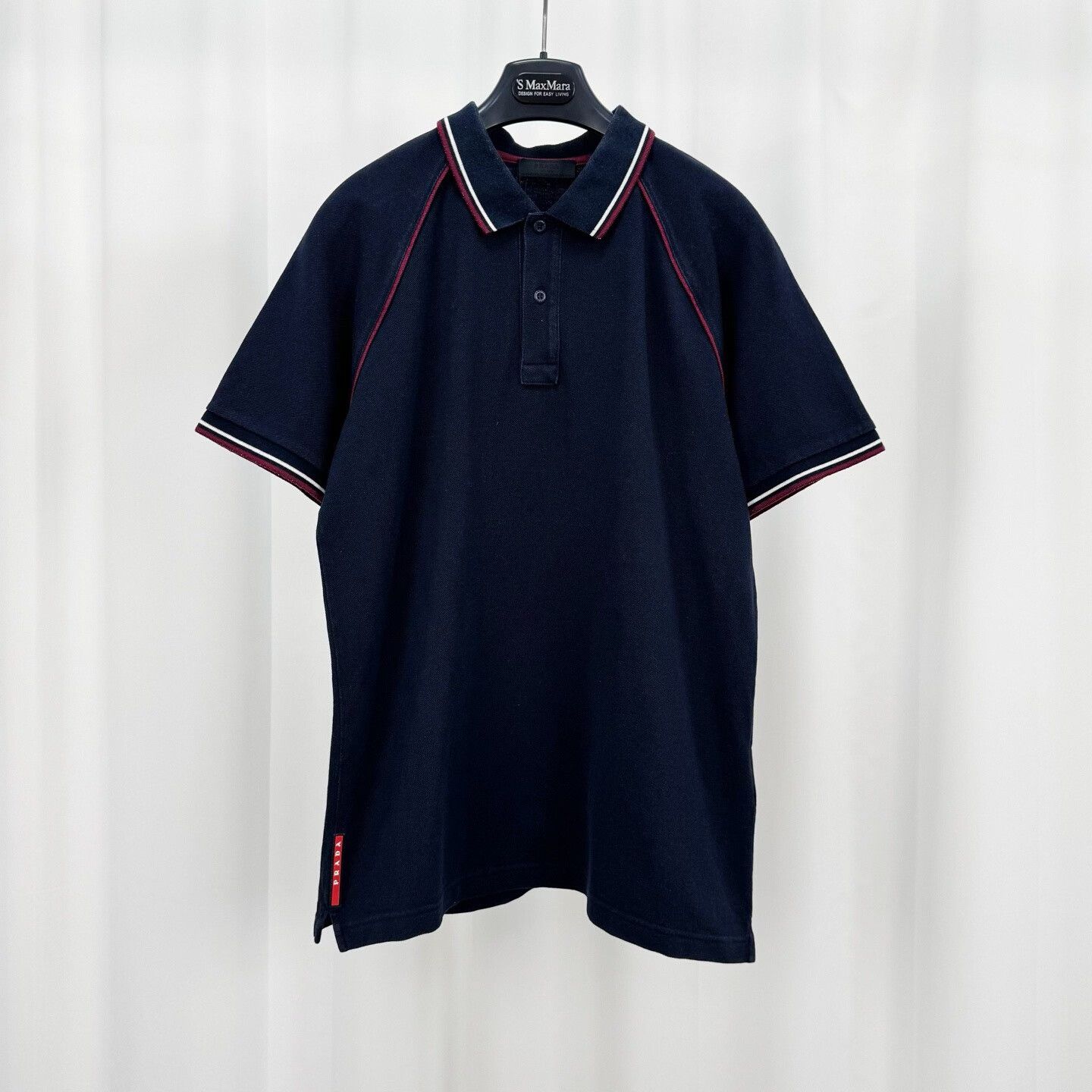 Prada Prada Red Piping Trim Polo Shirt XL Size US XL / EU 56 / 4 - 2 Thumbnail