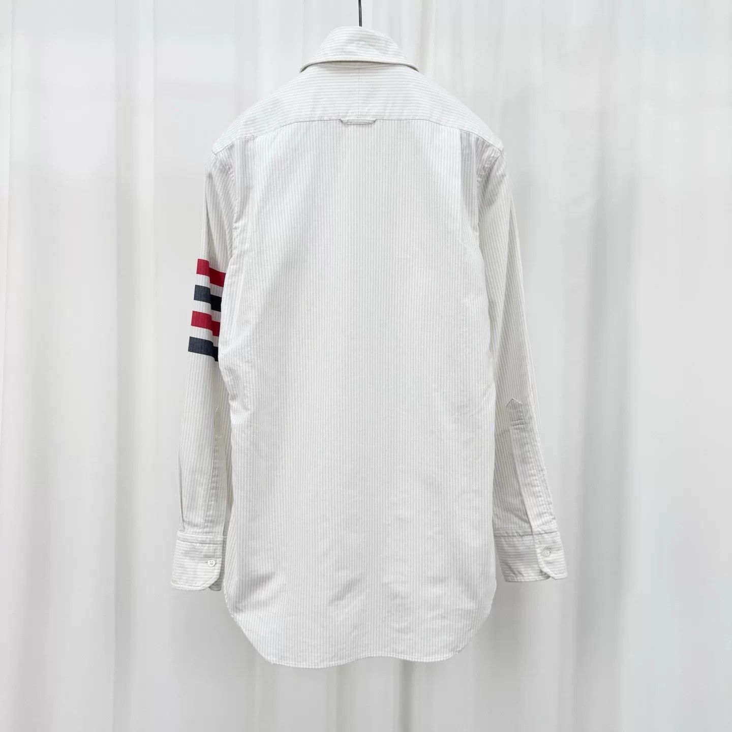 Thom Browne Thom Browne Striped 4-Bar Button Up Shirt Size 0 Size US XS / EU 42 / 0 - 3 Thumbnail