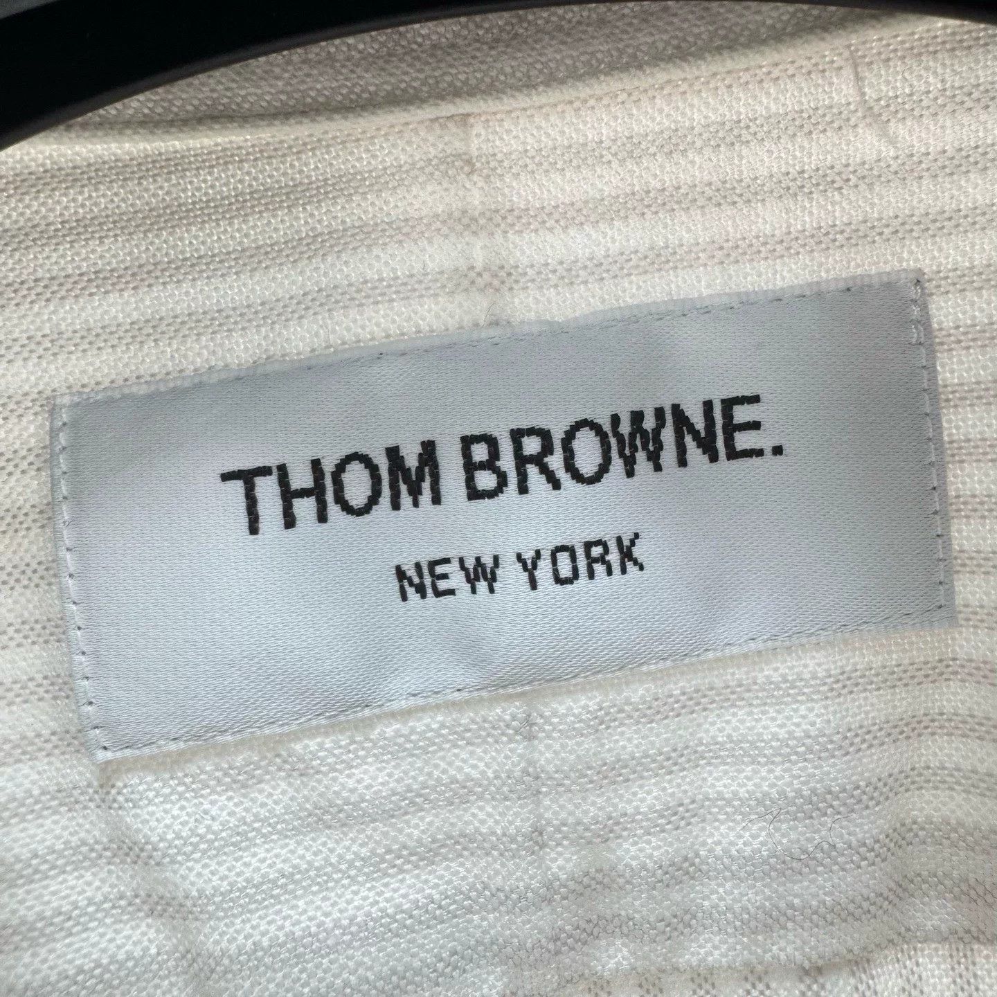 Thom Browne Thom Browne Striped 4-Bar Button Up Shirt Size 0 Size US XS / EU 42 / 0 - 7 Thumbnail